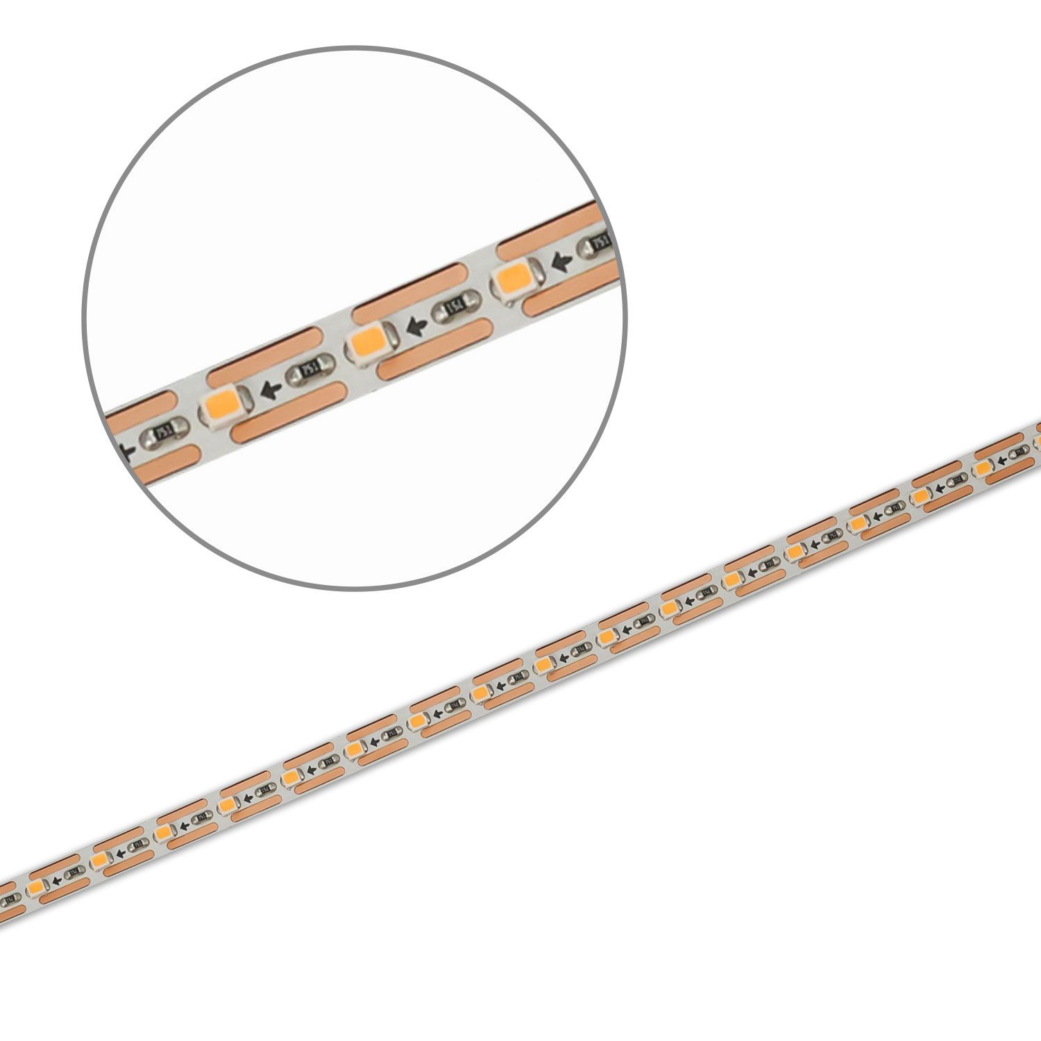 ISOLED LED CRI927 MiniAMP Flexband, 24V DC, 7W, IP20, 2700K, 500cm, Kabel beids. + maleAMP, 120 LED/m - 2