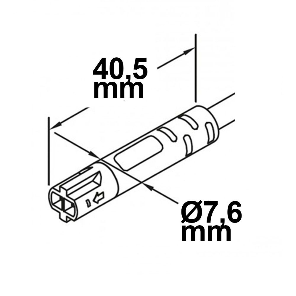 ISOLED Mini-Plug Anschlusskabel male, 1m, 2x0,75, IP54, schwarz, max. 48V/6A - 2