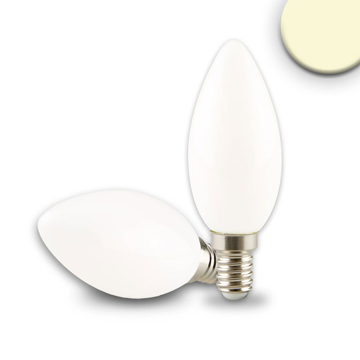 ISOLED E14 LED Kerze, 4W, milky, warmweiß, dimmbar ISOLED E14 LED Kerze, 4W, milky, warmweiß, dimmbar - 1