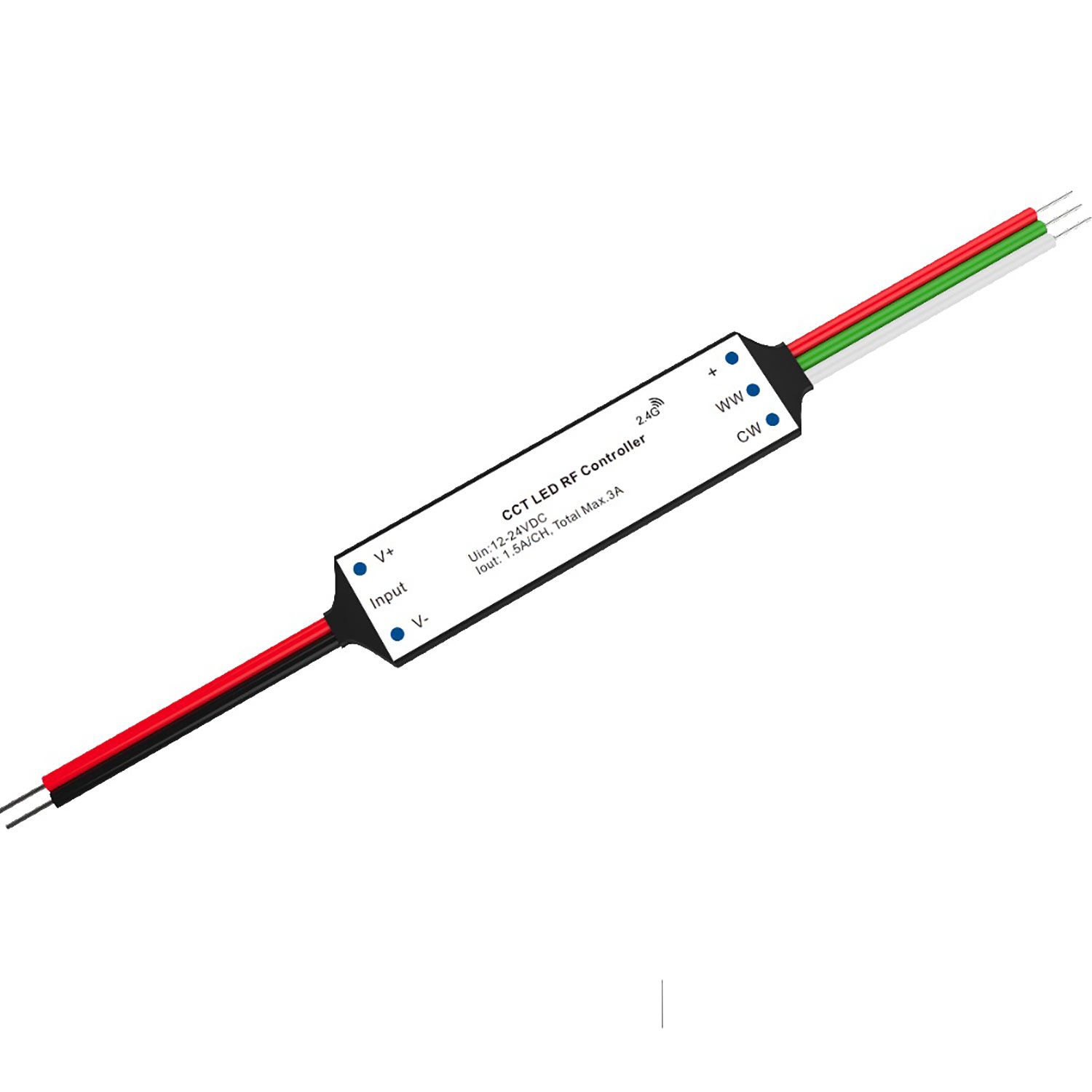 ISOLED Sys-Pro weißdynamischer Funk Mesh PWM-Dimmer Mini, 2 Kanal, 12-24V DC 2x1.5A - 1