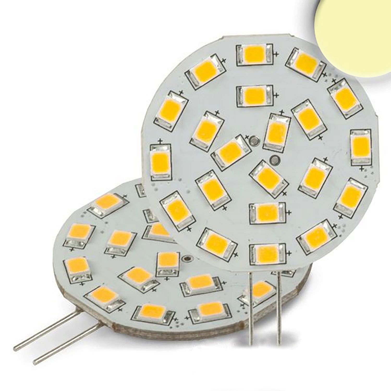 ISOLED G4 LED 21SMD, 3W, warmweiß, Pin seitlich ISOLED G4 LED 21SMD, 3W, warmweiß, Pin seitlich - 1