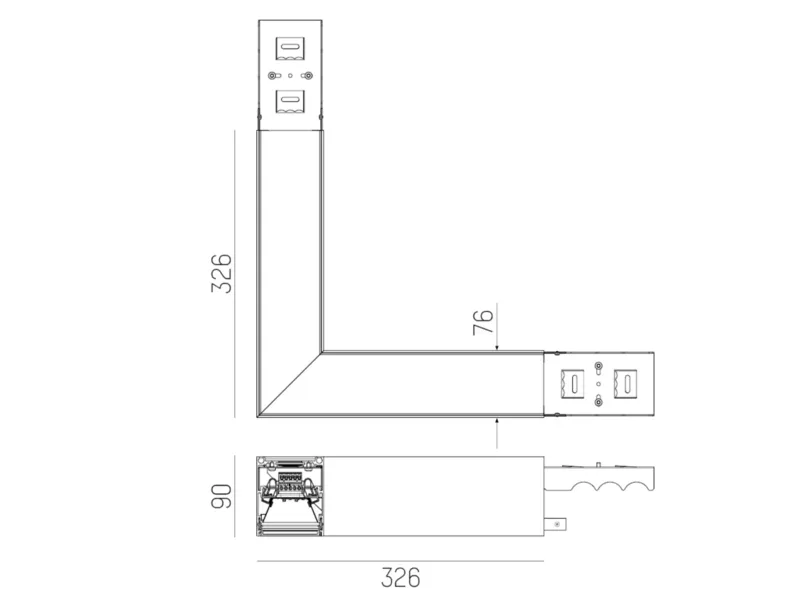 Molto Luce LOG OUT 2.1 ECKVERBINDER (weiß) - Produktbild 2