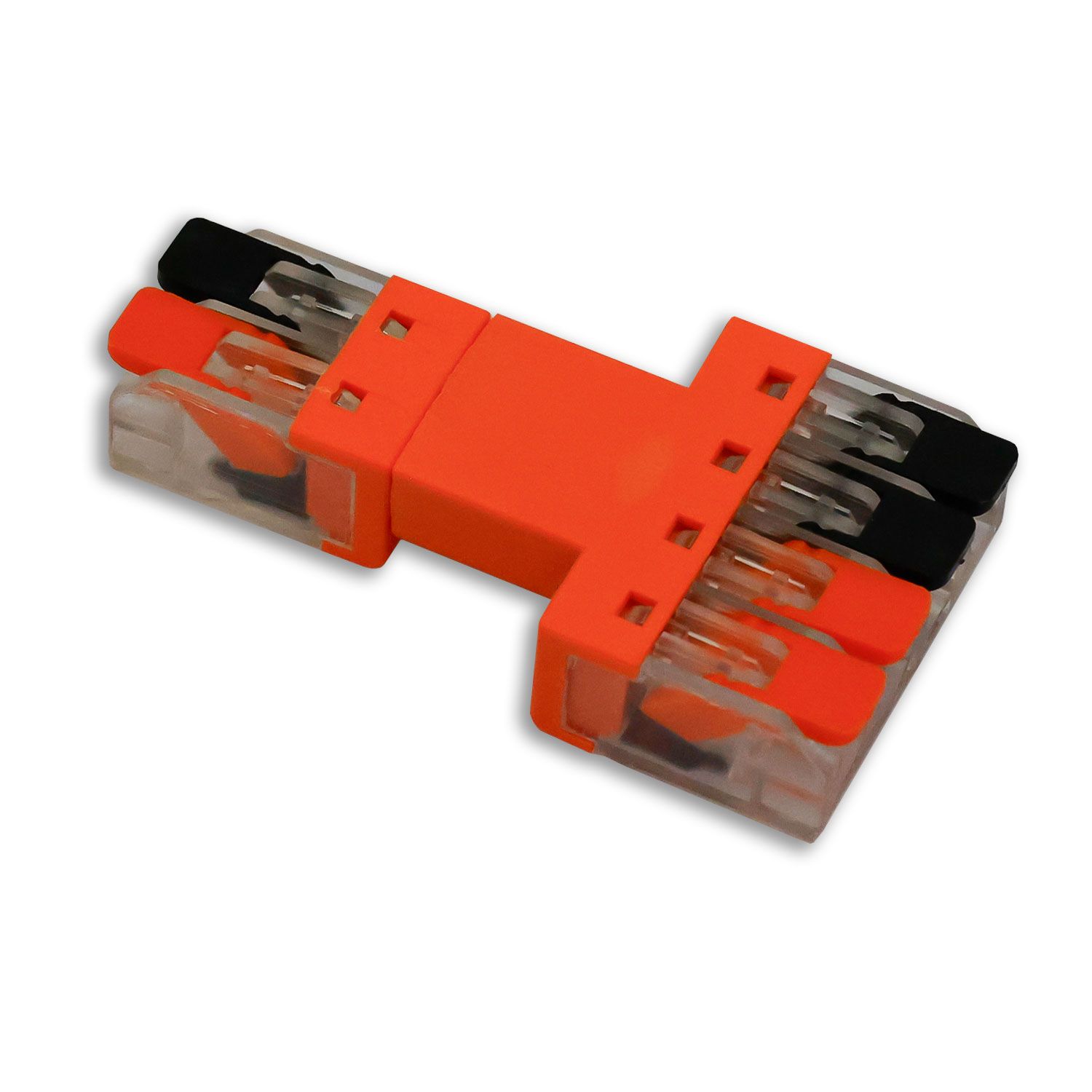 ISOLED Durchgang Steckverbinder 2-polig Input, 2x2-polig Output, 0,5-2,5mm², max. 250V/10A ISOLED Durchgang Steckverbinder 2-polig Input, 2x2-polig Output, 0,5-2,5mm², max. 250V/10A - 1