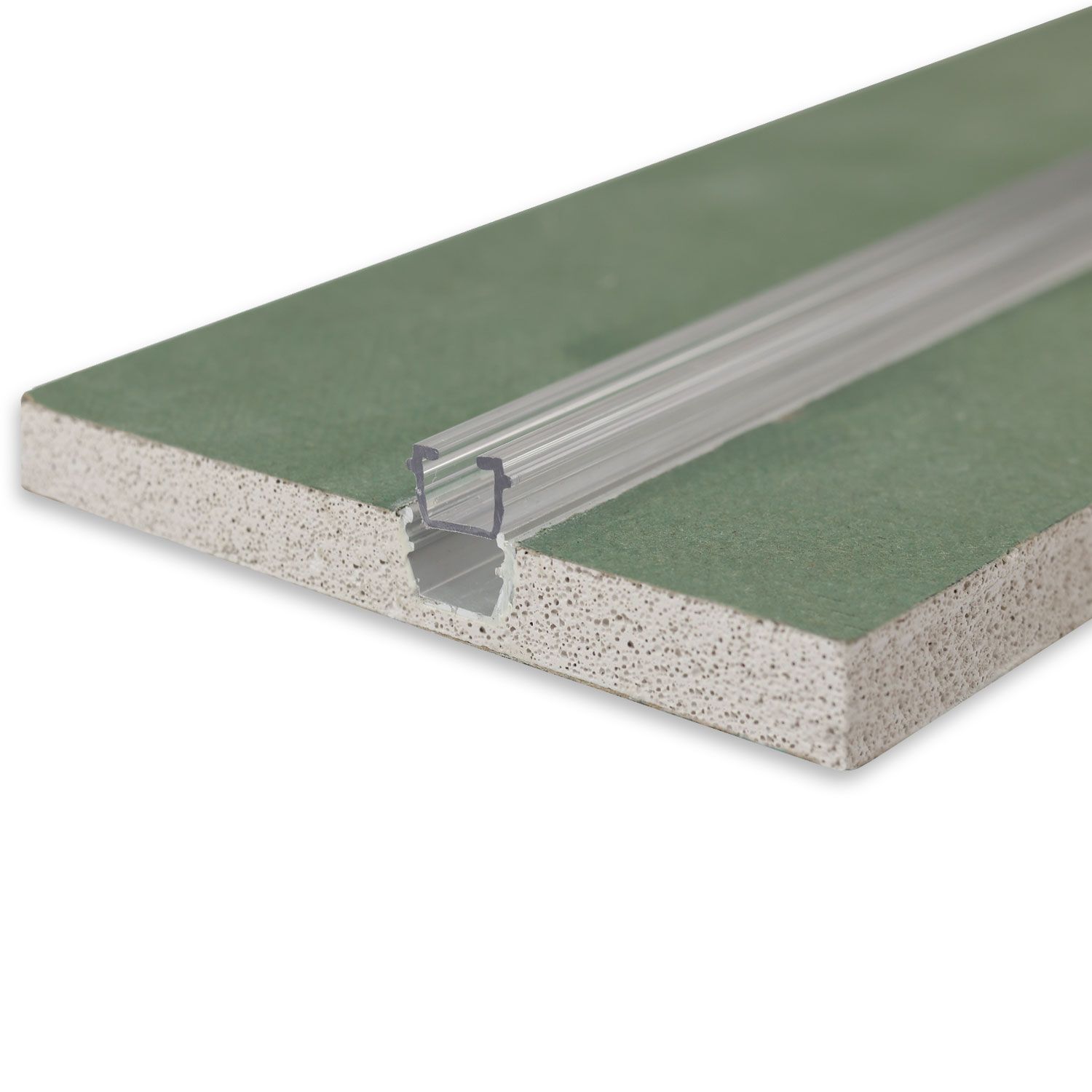ISOLED Gardinen-Inlay klar, Innenformat B=9.7 H=6.5mm Schlitz 6mm, 100cm - 5