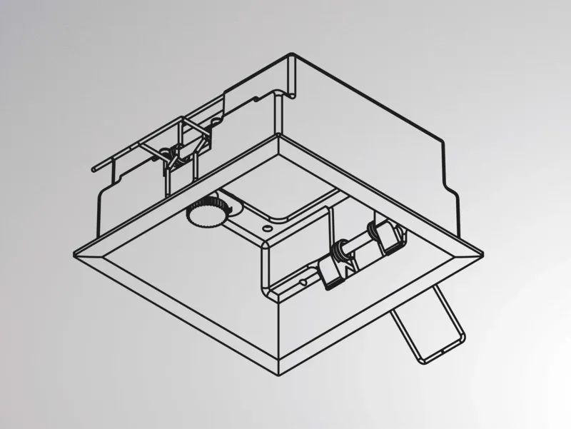 Molto Luce GRID EINBAURAHMEN (schwarz) - Produktbild 1