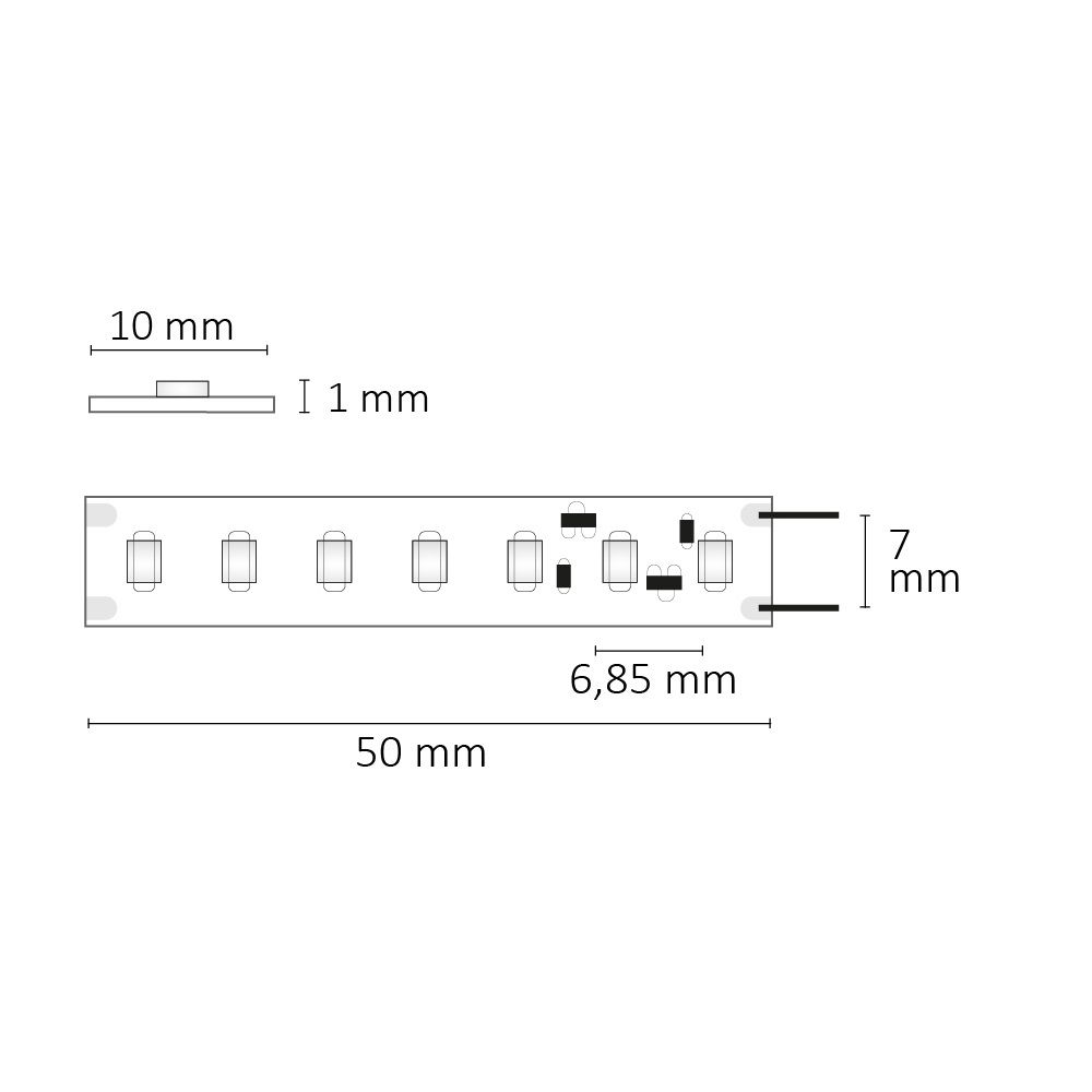 ISOLED LED CRI940 Vollspektrum Linear Flexband, 24V DC, 14W, IP20, 4000K, 5m Rolle, 160 LED/m - 4