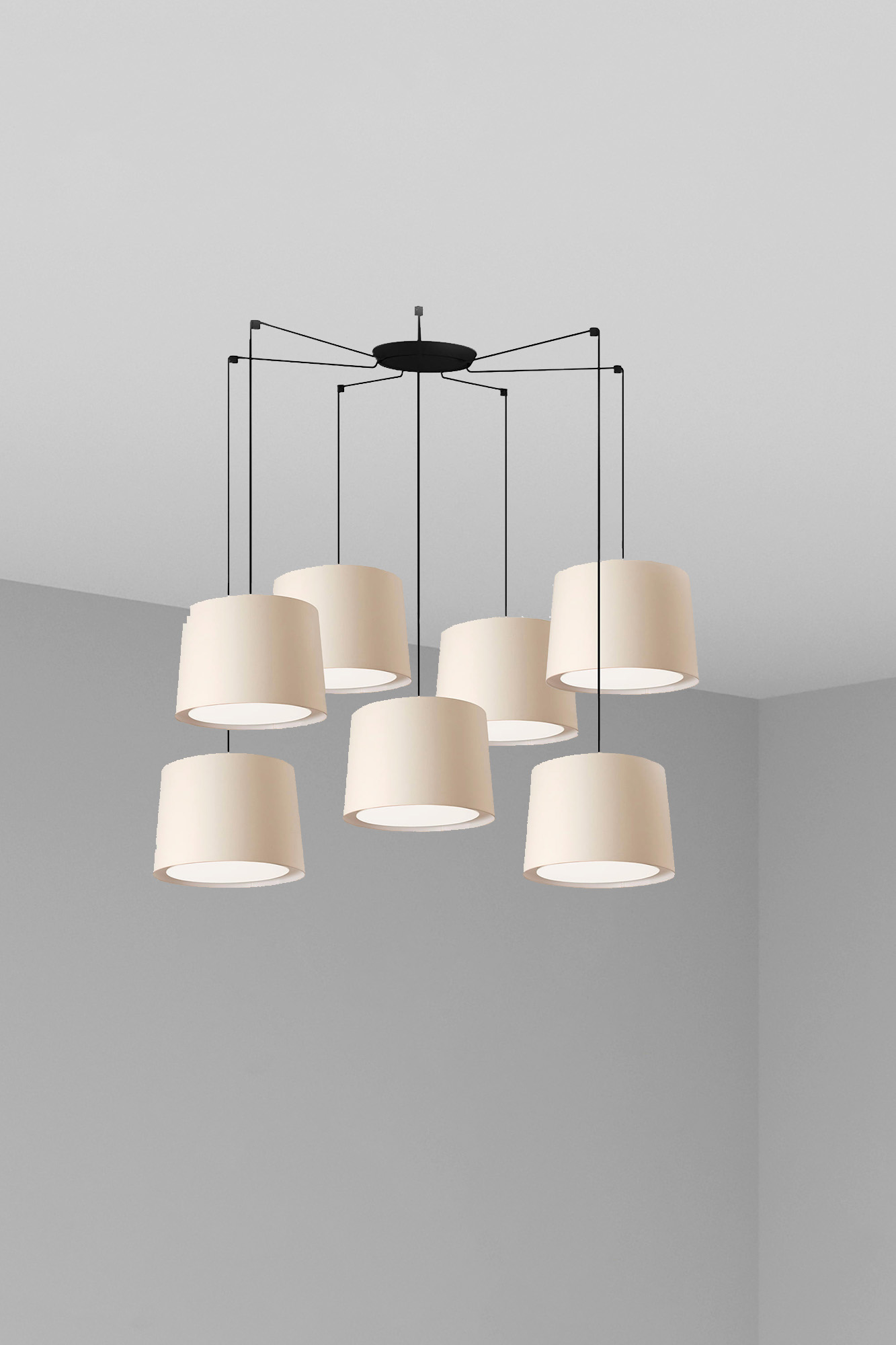 Faro CONGA 7L Beige Pendelleuchte Faro CONGA 7L Beige Pendelleuchte - 1