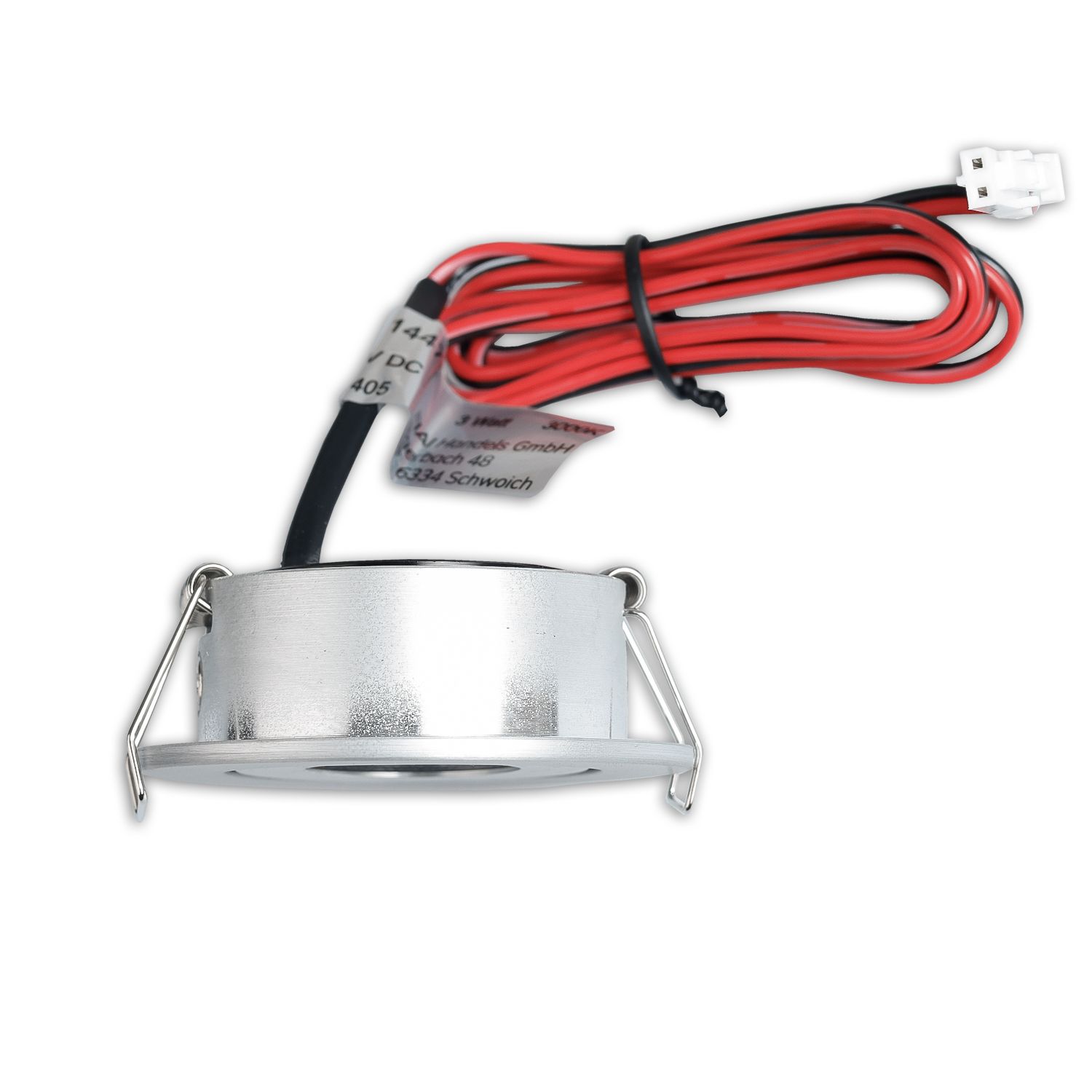 ISOLED LED Einbauleuchte MiniAMP alu gebürstet, 3W, 24V DC, warmweiß, dimmbar - 5
