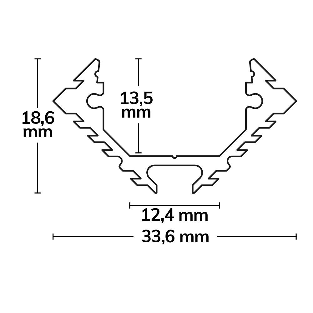 ISOLED LED Eckprofil CORNER12 Aluminium eloxiert, 200cm - 3