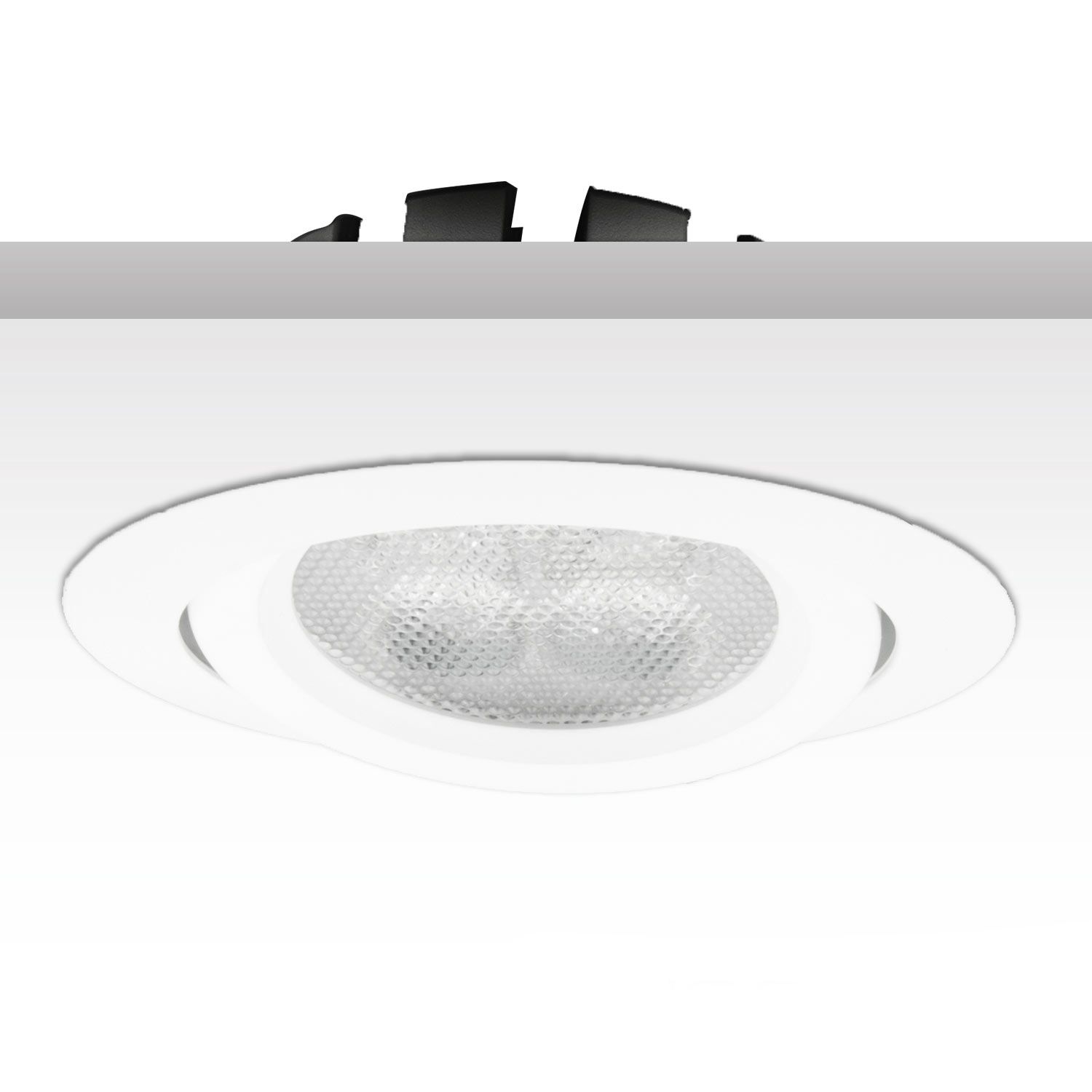 ISOLED LED Einbaustrahler, weiß, 8W, 72°, rund, warmweiß, dimmbar - 2
