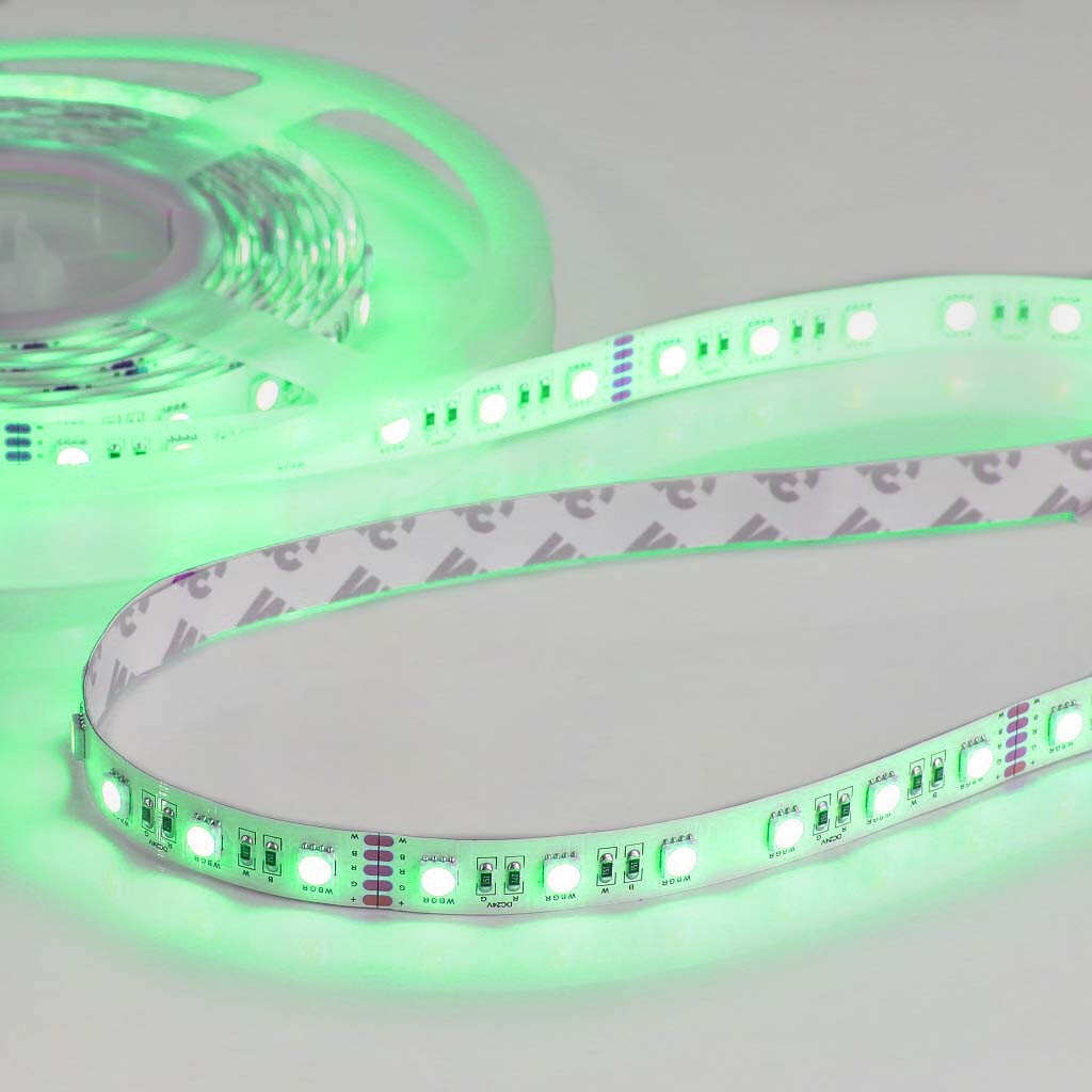 Emilum Flex Stripe 24V, 19.2W, RGBW/3000K, CRI90, 60LED, IP20, 12mm - Produktbild 5
