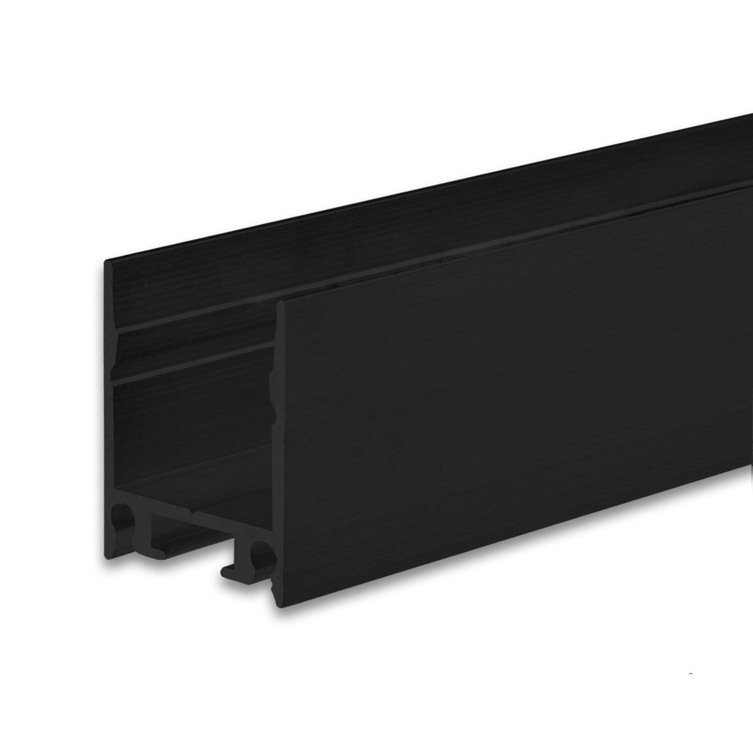 ISOLED LED Aufbauleuchtenprofil HIDE SINGLE Aluminium schwarz RAL 9005, 200cm ISOLED LED Aufbauleuchtenprofil HIDE SINGLE Aluminium schwarz RAL 9005, 200cm - 1