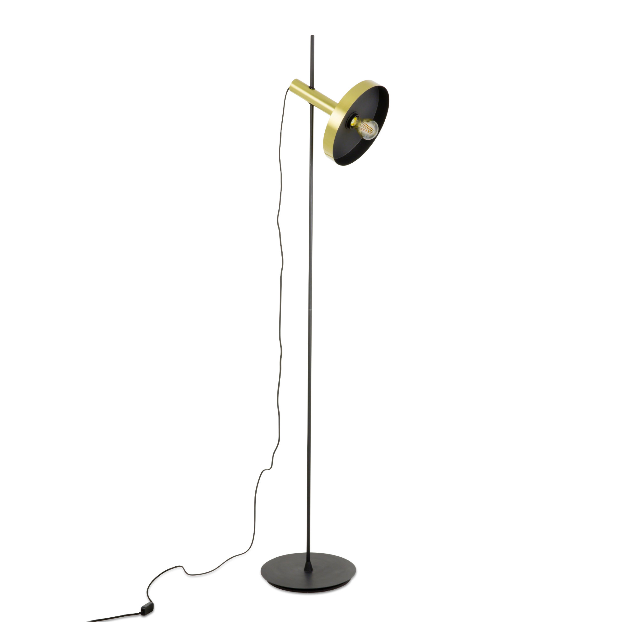 Faro WHIZZ Stehleuchte gold/schwarz Faro WHIZZ Stehleuchte gold/schwarz - Produktbild 1