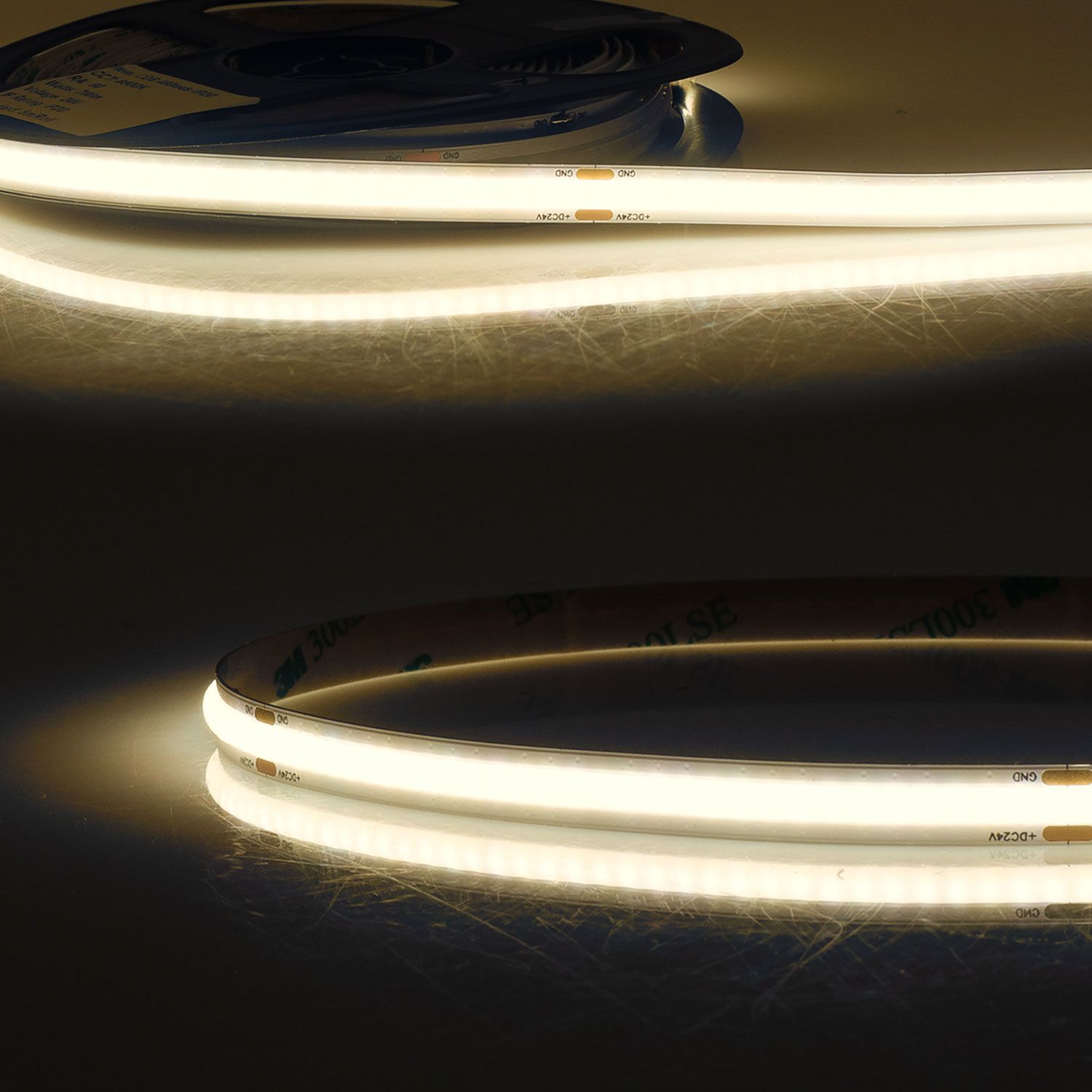 ISOLED LED COB930 Linear Flexband, 24V DC, 8W, IP20, 3000K, 5m Rolle, 480 LED/m - 1