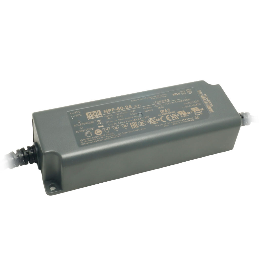 Emilum NPF-60-24 LED-Treiber, LED-Trafo Konstantspannung, Konstantstrom 60, 2.5A, 24V, PFC - 1