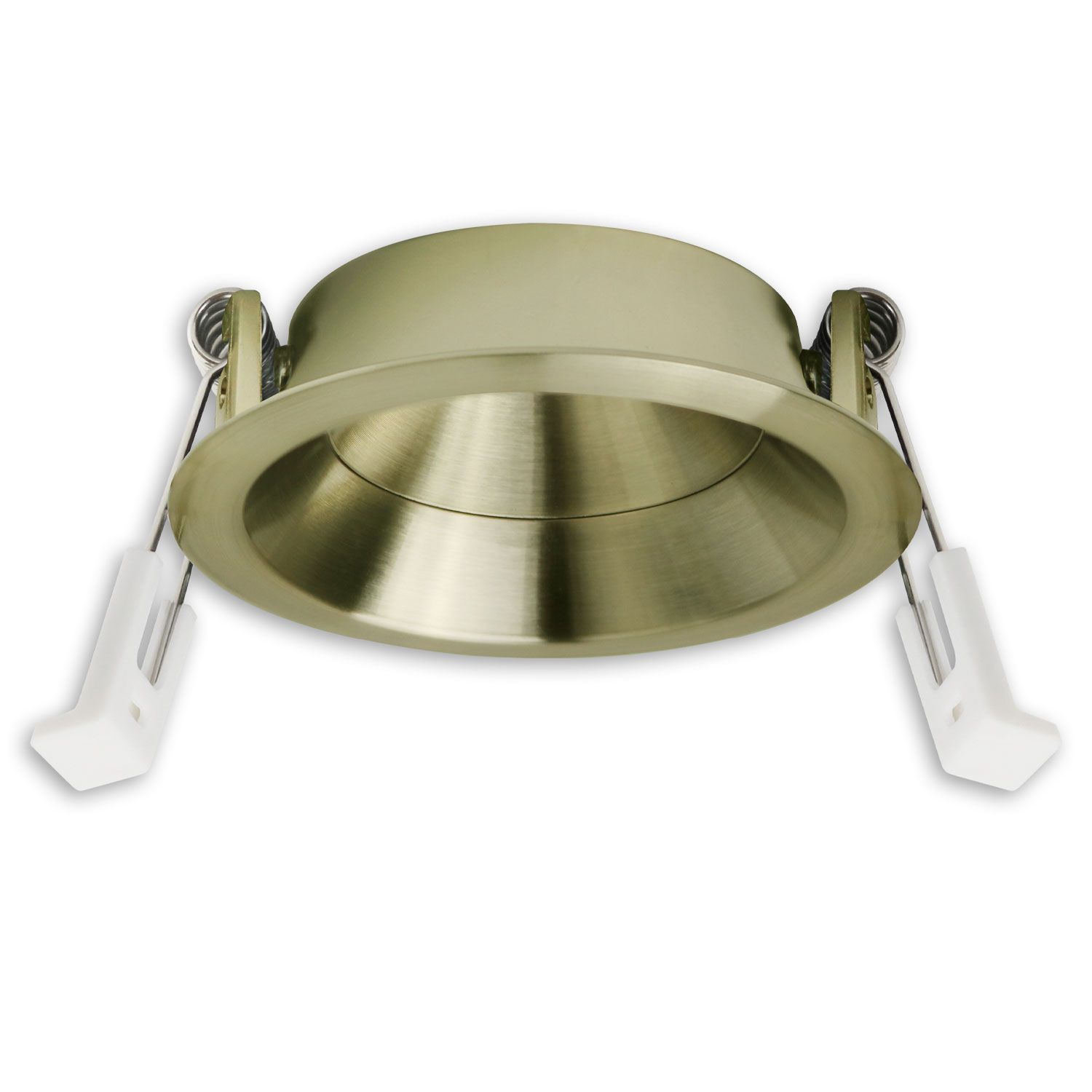 ISOLED Einbaur. f. Einbaustrahler Back68&LED Modul SYS-GU10, schwenkbar, messing geb. - 1