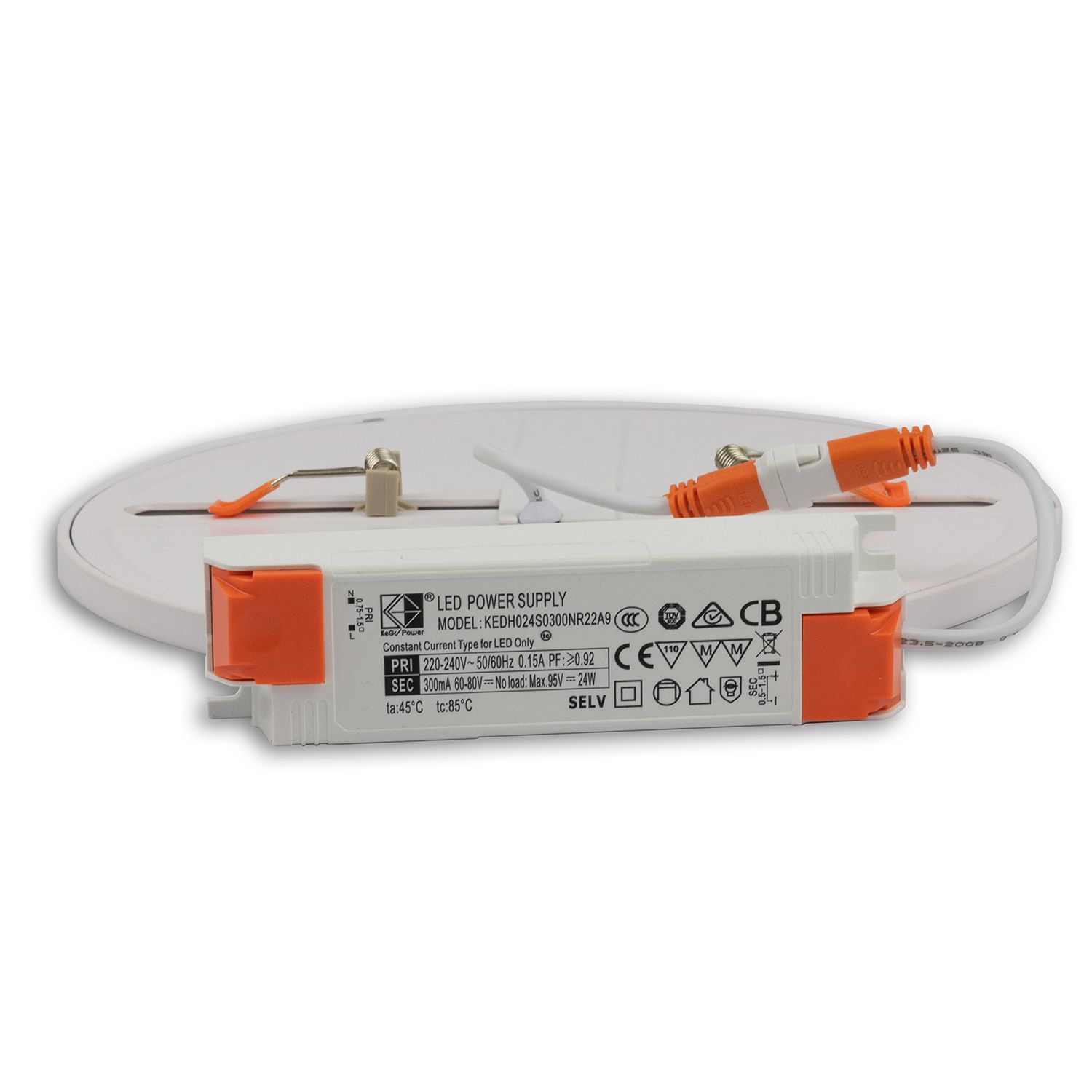ISOLED LED Downlight Flex 23W, prismatisch, 120°, Lochausschnitt 50-210mm, neutralweiß, dimmbar - 2