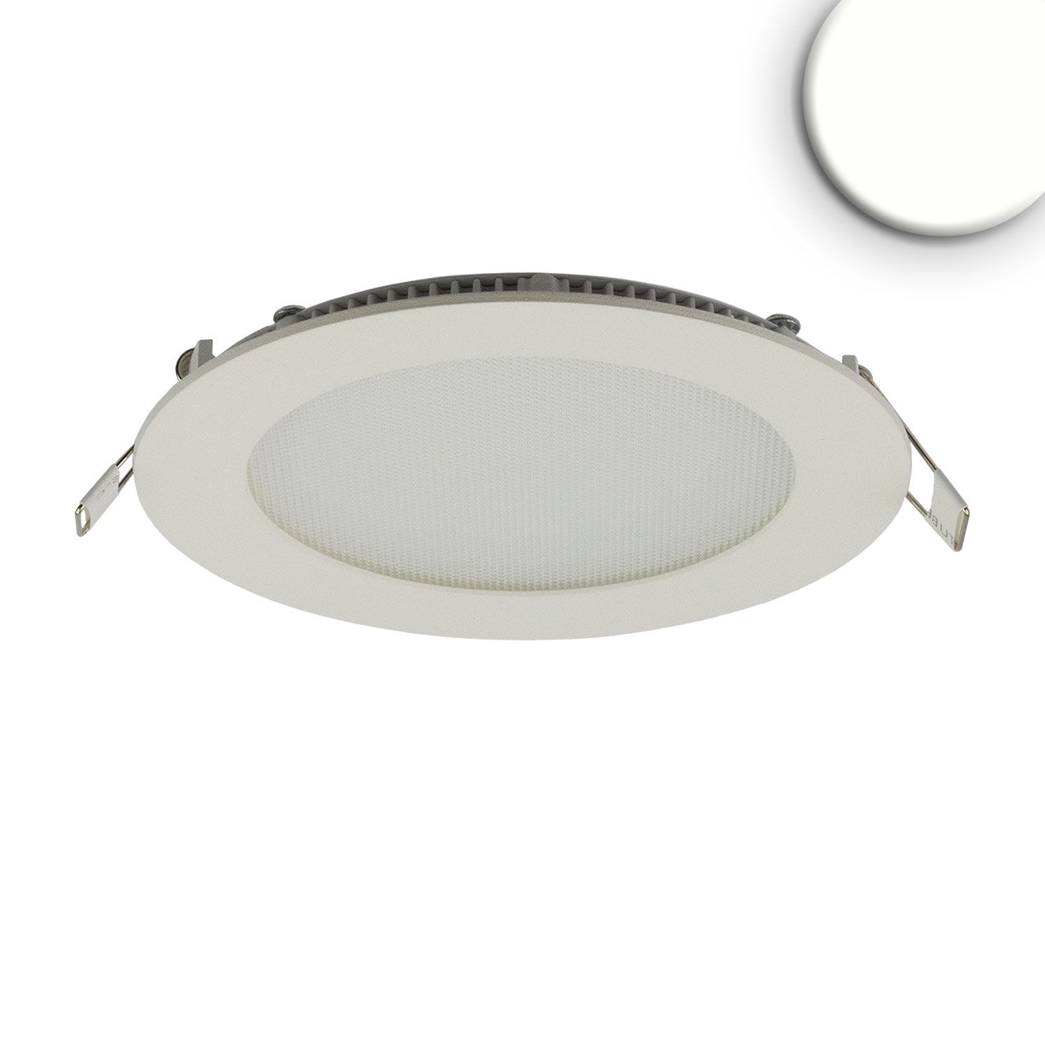 ISOLED LED Downlight, 9W, rund, ultraflach, blendungsreduziert, weiß, neutralweiß, dimmbar CRI90 ISOLED LED Downlight, 9W, rund, ultraflach, blendungsreduziert, weiß, neutralweiß, dimmbar CRI90 - 1