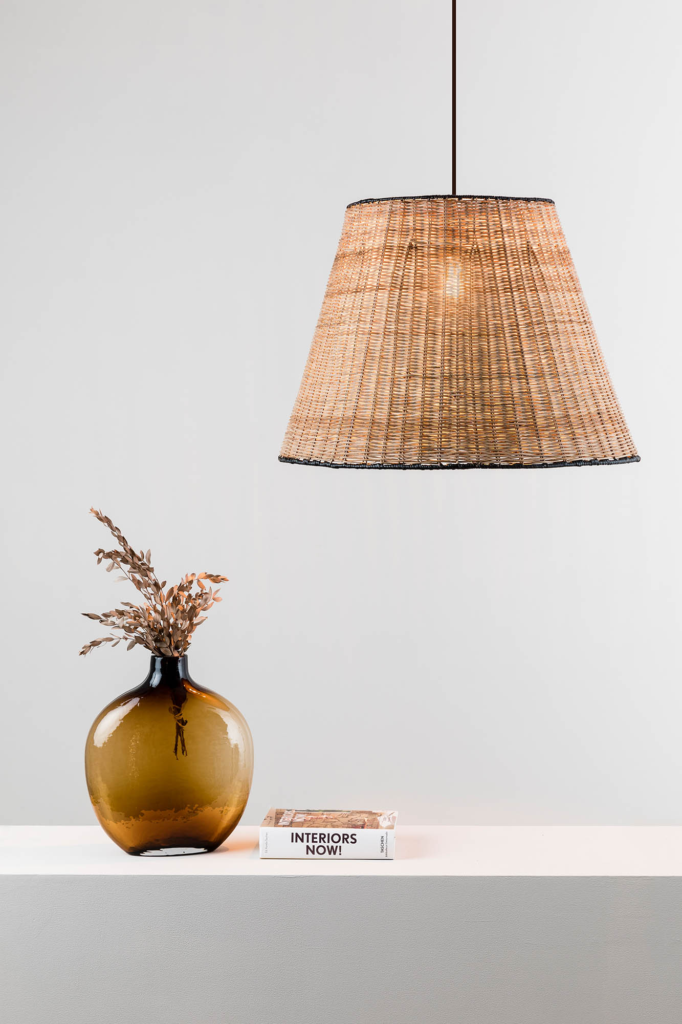 Faro SUMBA Hängeleuchte schwarz/rattan - 2