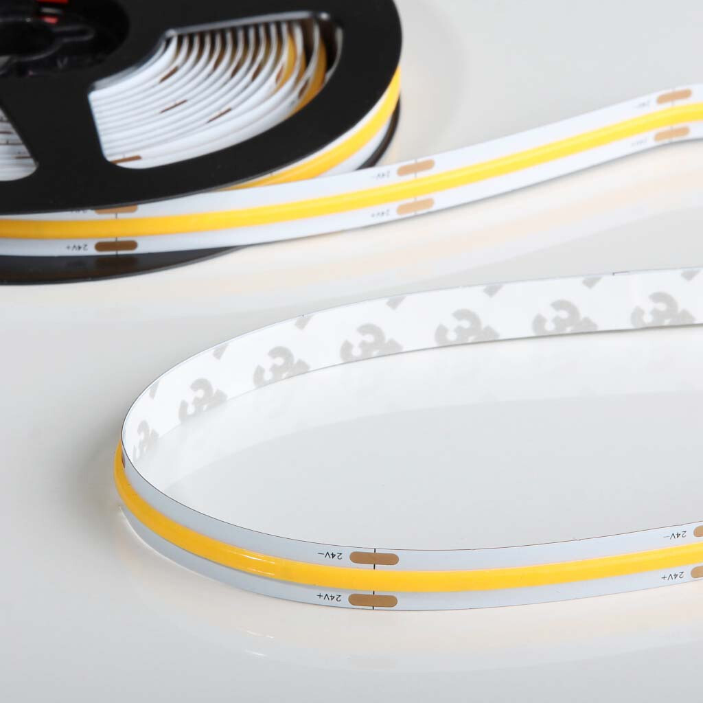 Emilum Flex COB-Stripe 24V, 8W, 2700K, CRI90, 320LED, IP20, 8mm - Produktbild 2
