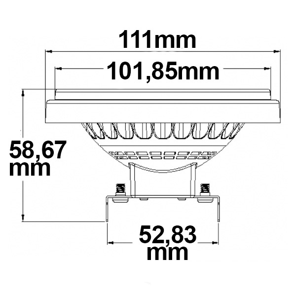 ISOLED AR111 G53 Spot, 11W, 30°, neutralweiß - 3