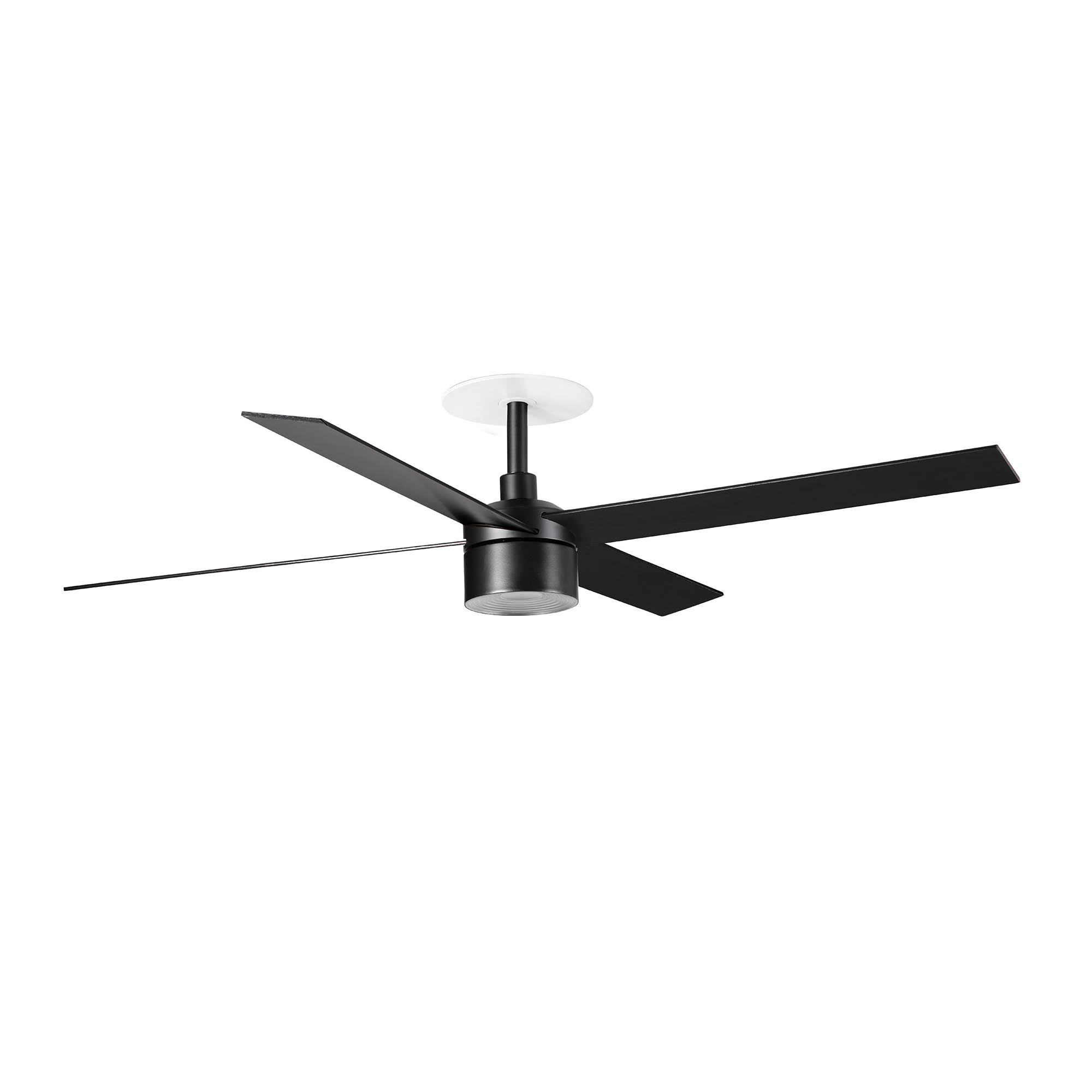 Faro RUDDER RECESSED TEK 4 L Ventilator schwarz/Nussbaum 2700K - Produktbild 1