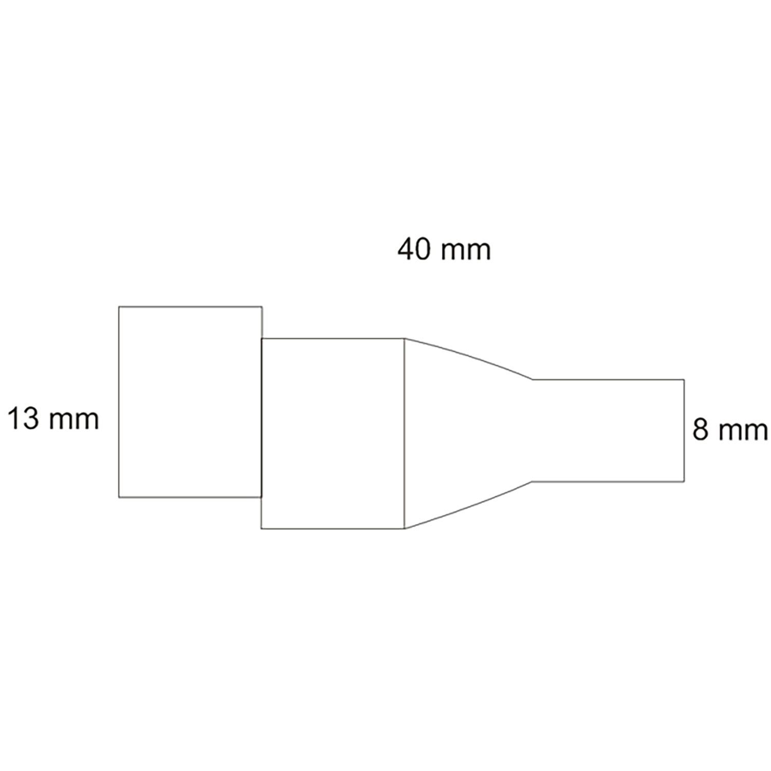 ISOLED Rundsteckeradapter MALE 2-polig auf Klemme - 2