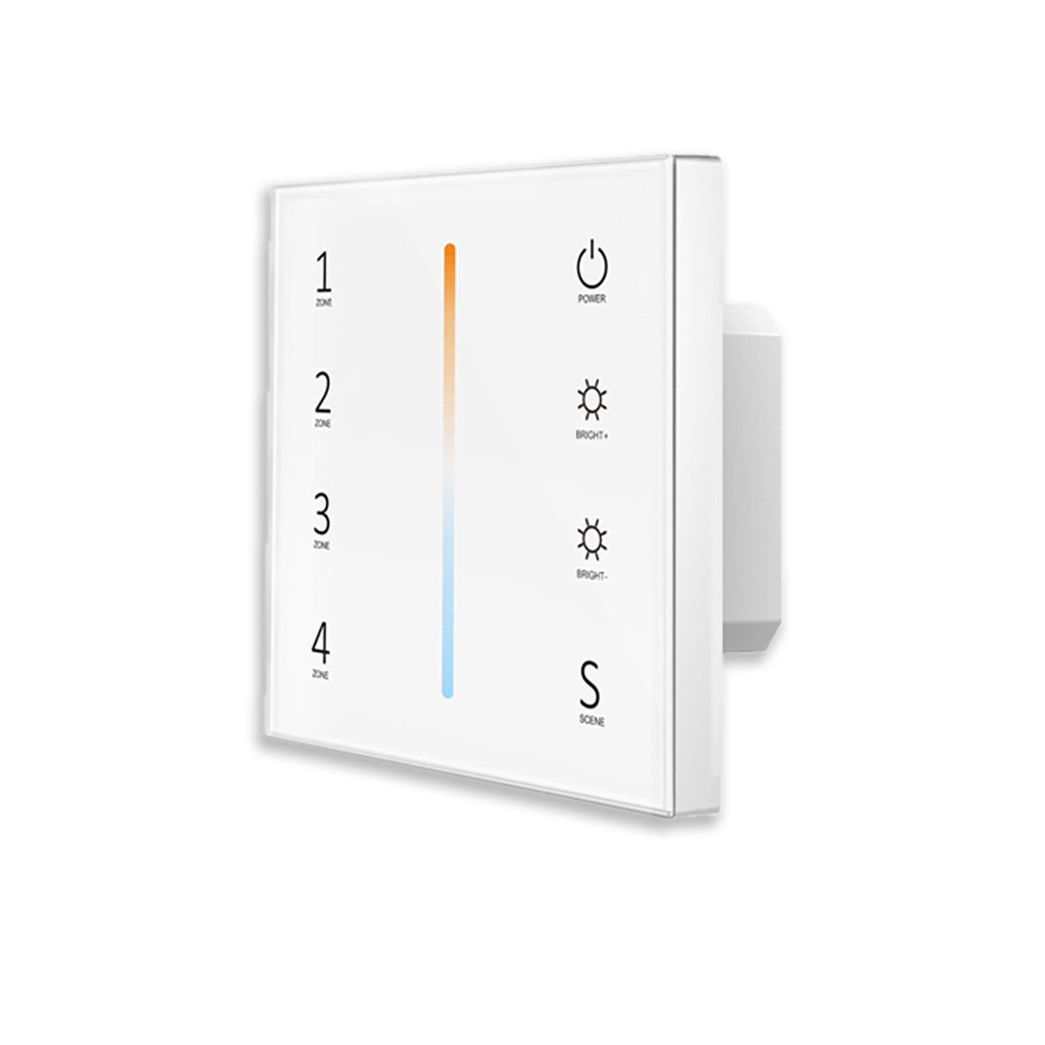 ISOLED Sys-Pro weißdynamische 4 Zonen Einbau-Touch-Fernbedienung + DMX-Output, weiß, 230V - 1