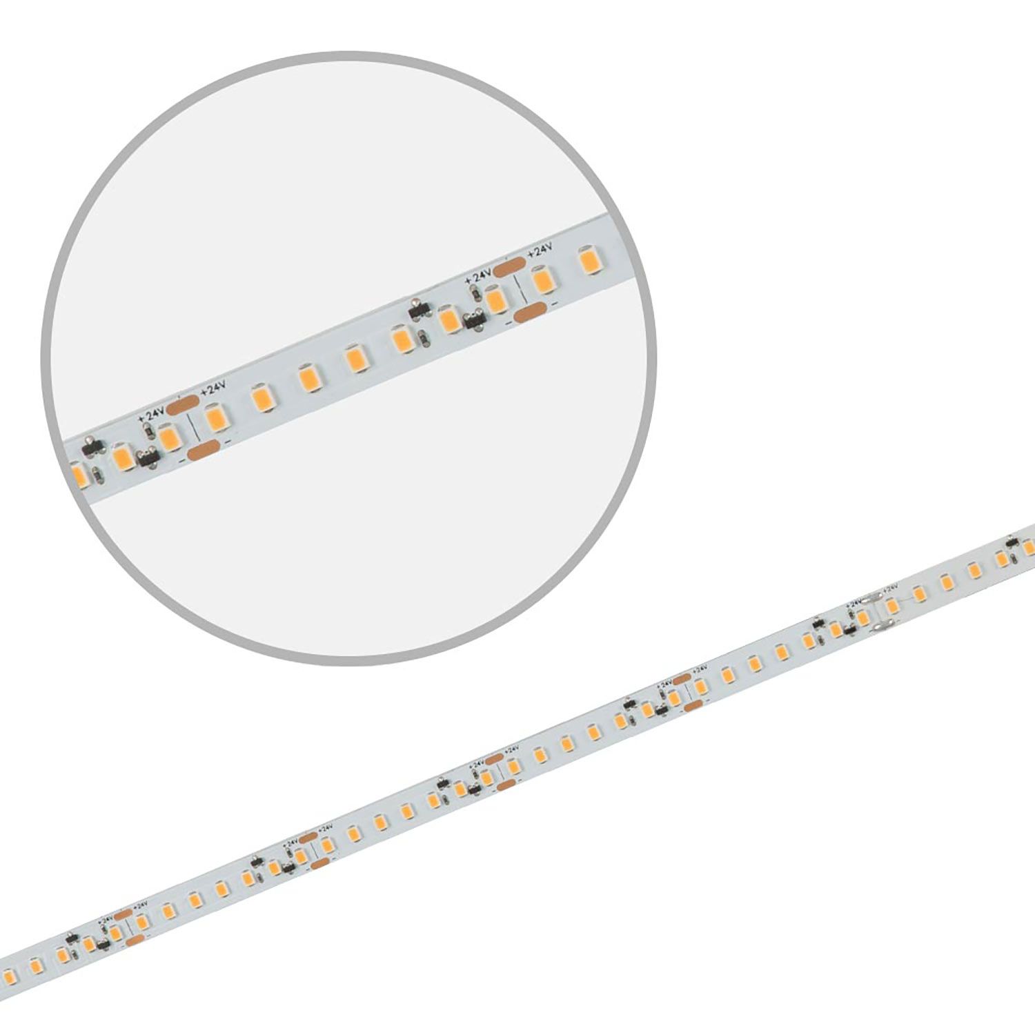 ISOLED LED CRI940 Vollspektrum Linear Flexband, 24V DC, 14W, IP20, 4000K, 5m Rolle, 160 LED/m - 1