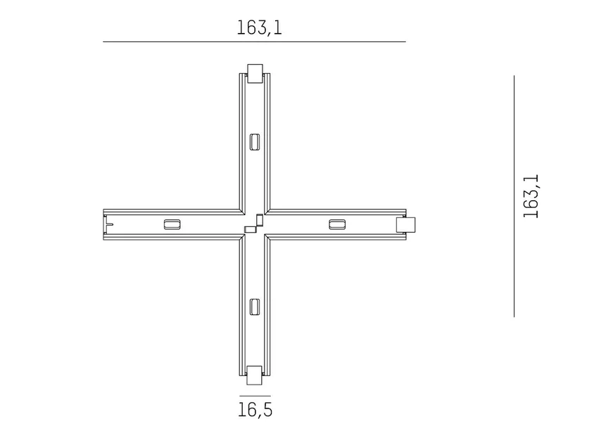 Molto Luce MAGNETICS X-VERBINDER (schwarz) - 2