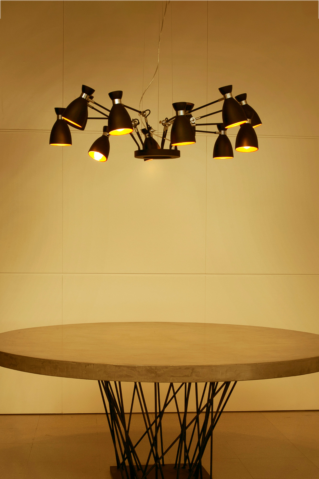Faro RETRO 12L Pendelleuchte schwarz und kupfer - 2