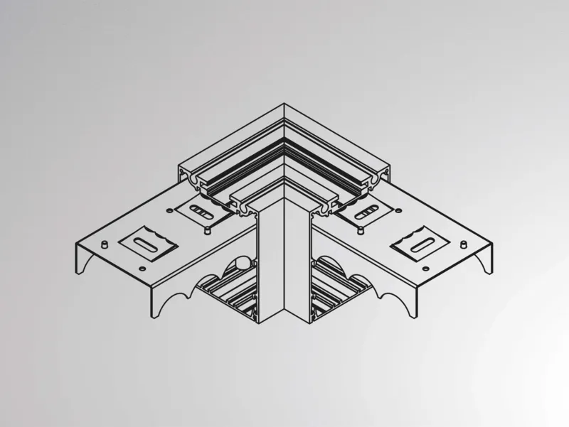 Molto Luce LOG OUT 2.1 ECKVERBINDER (aluminium eloxiert) - 1