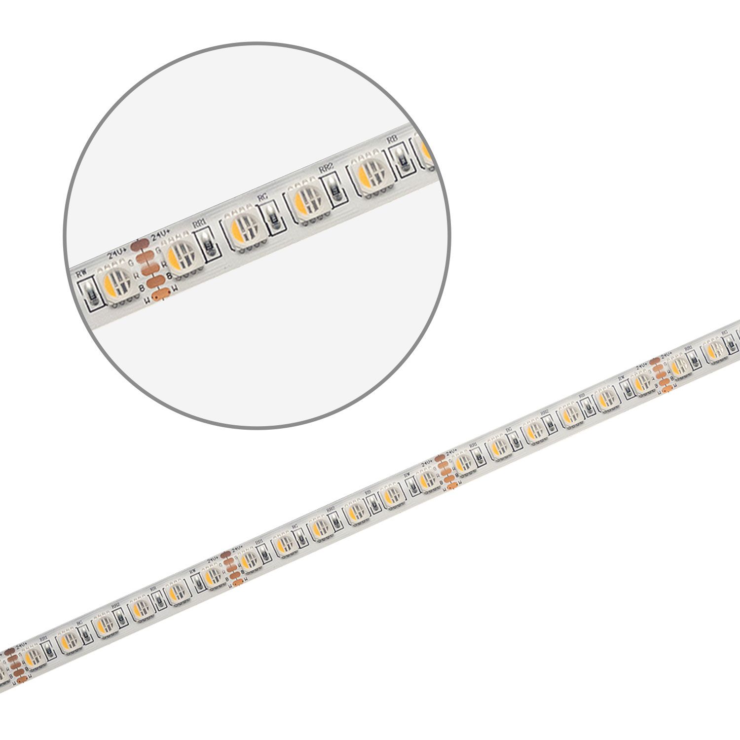 ISOLED LED SIL RGB+WW Flexband, 24V DC, 19W, 4in1 Chip, 5m Rolle, 96 LED/m - 2