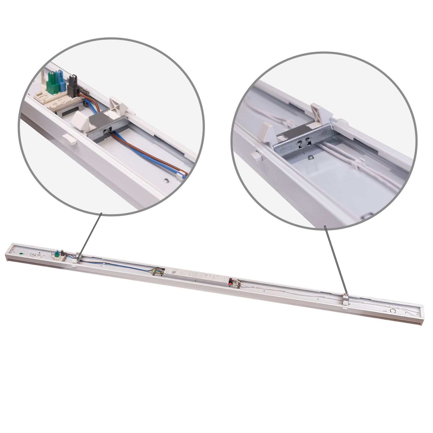 ISOLED FastFix LED Linearsystem S Modul 1,5m 28-73W, 5000K, 180lm/W, 120° - 2