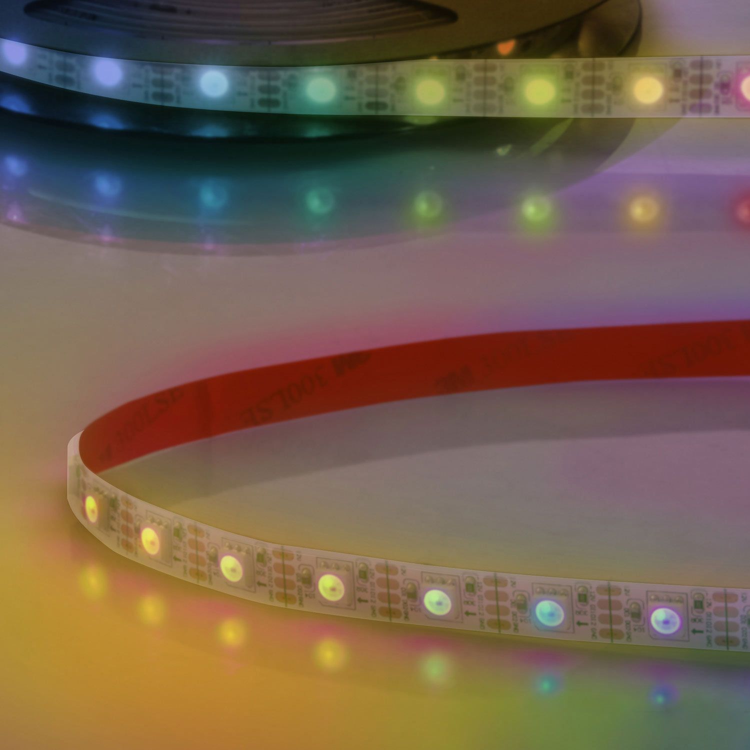 ISOLED LED WS2815 Digital SPI Flexband, 12V DC, 8W, IP68, RGB, 5m Rolle, 60 LED/m, 1LED/IC ISOLED LED WS2815 Digital SPI Flexband, 12V DC, 8W, IP68, RGB, 5m Rolle, 60 LED/m, 1LED/IC - 1