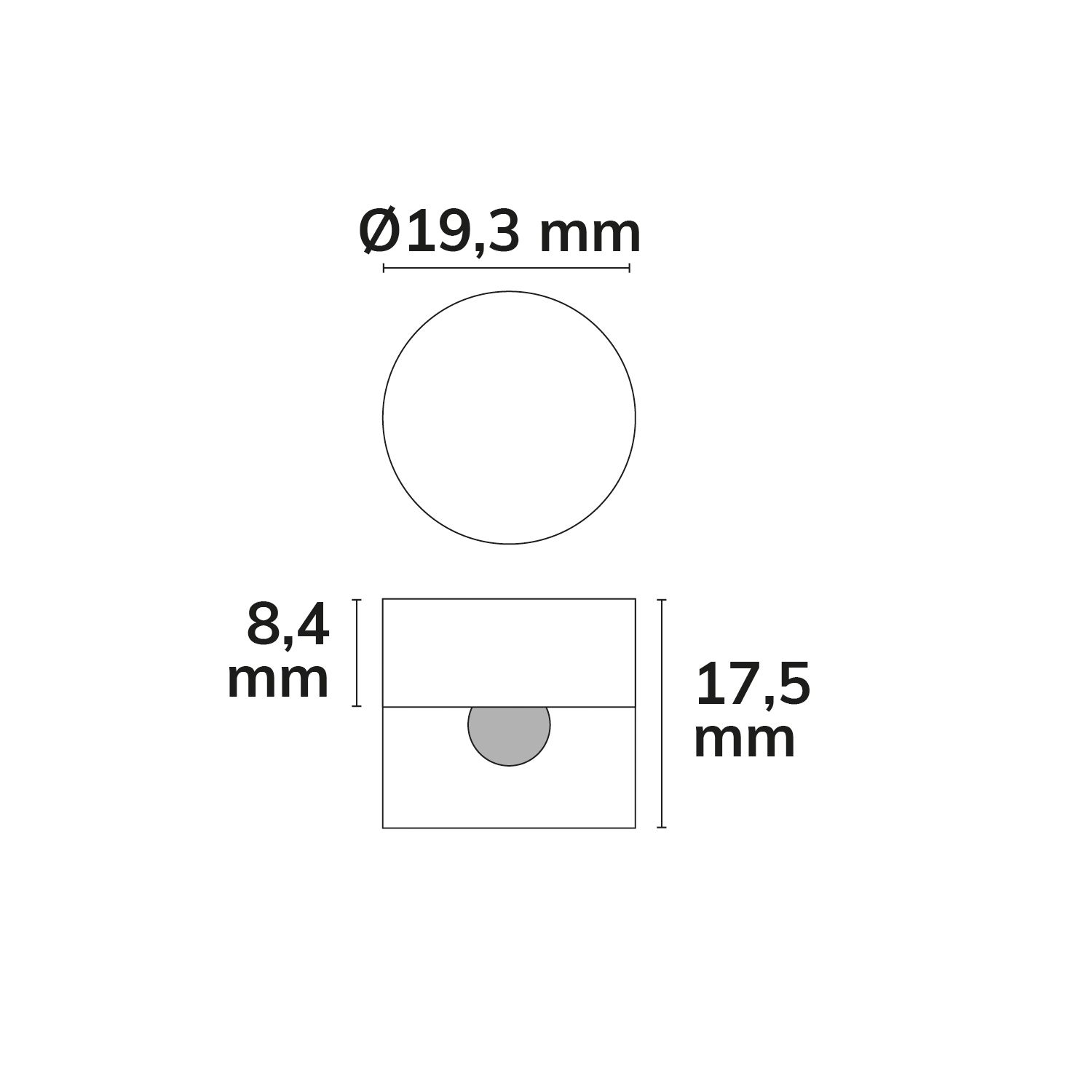 ISOLED Kabel Distanzabhänger, weiß, für Kabel AD 