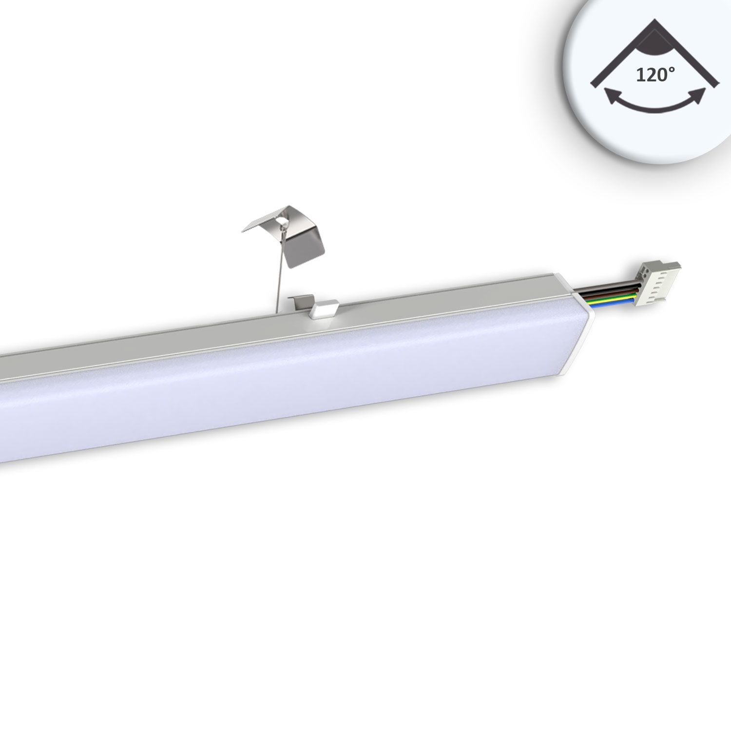 ISOLED FastFix LED Linearsystem R XL Modul 1528mm 25-75W, 5000K, 120°, 160lm/W - 1