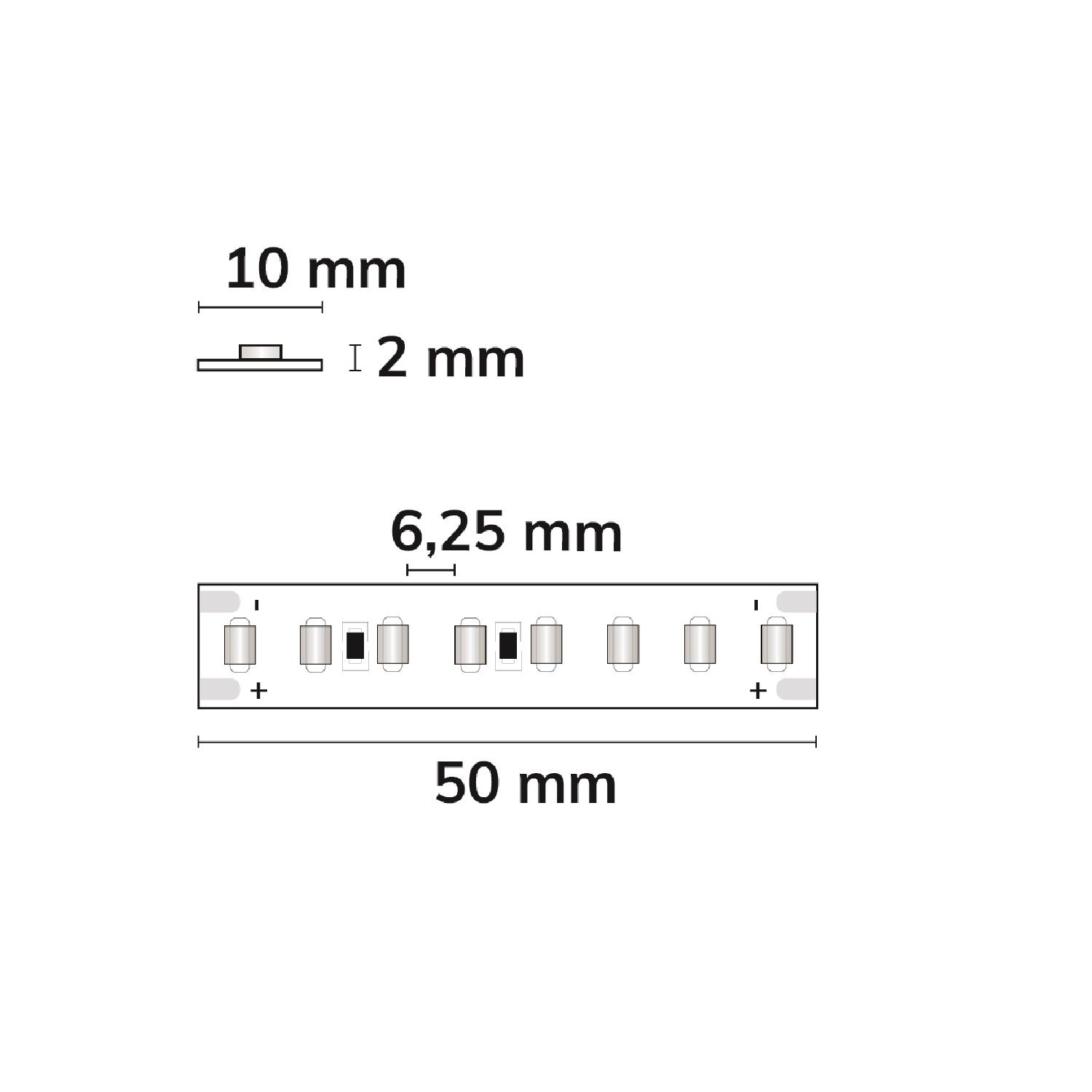 ISOLED LED HEQ930 Flexband High Bright, 48V DC, 17W, IP20, 3000K, 140lm/W, 160 LED/m, 10m Rolle - 3