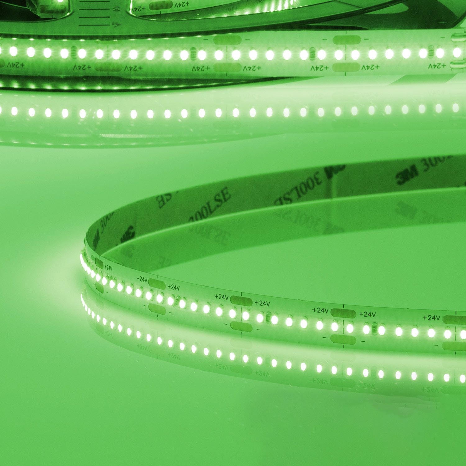 ISOLED LED CRI9G Linear10 Flexband, 24V DC, 15W, IP20, grün, 5m Rolle, 280 LED/m - 1