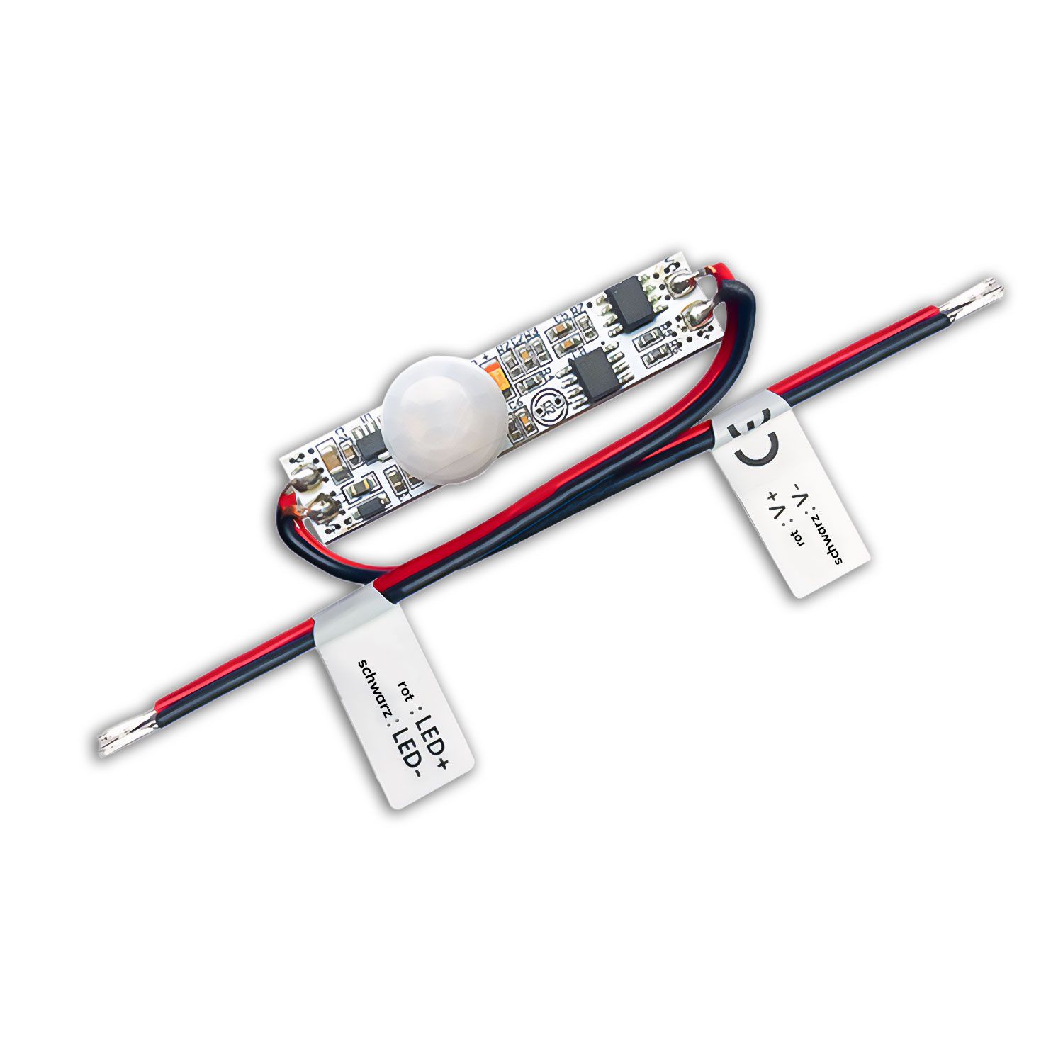ISOLED Mini PIR Bewegungssensor zum Einbau in LED-Lichtprofile, 12-24V DC 3A ISOLED Mini PIR Bewegungssensor zum Einbau in LED-Lichtprofile, 12-24V DC 3A - 1