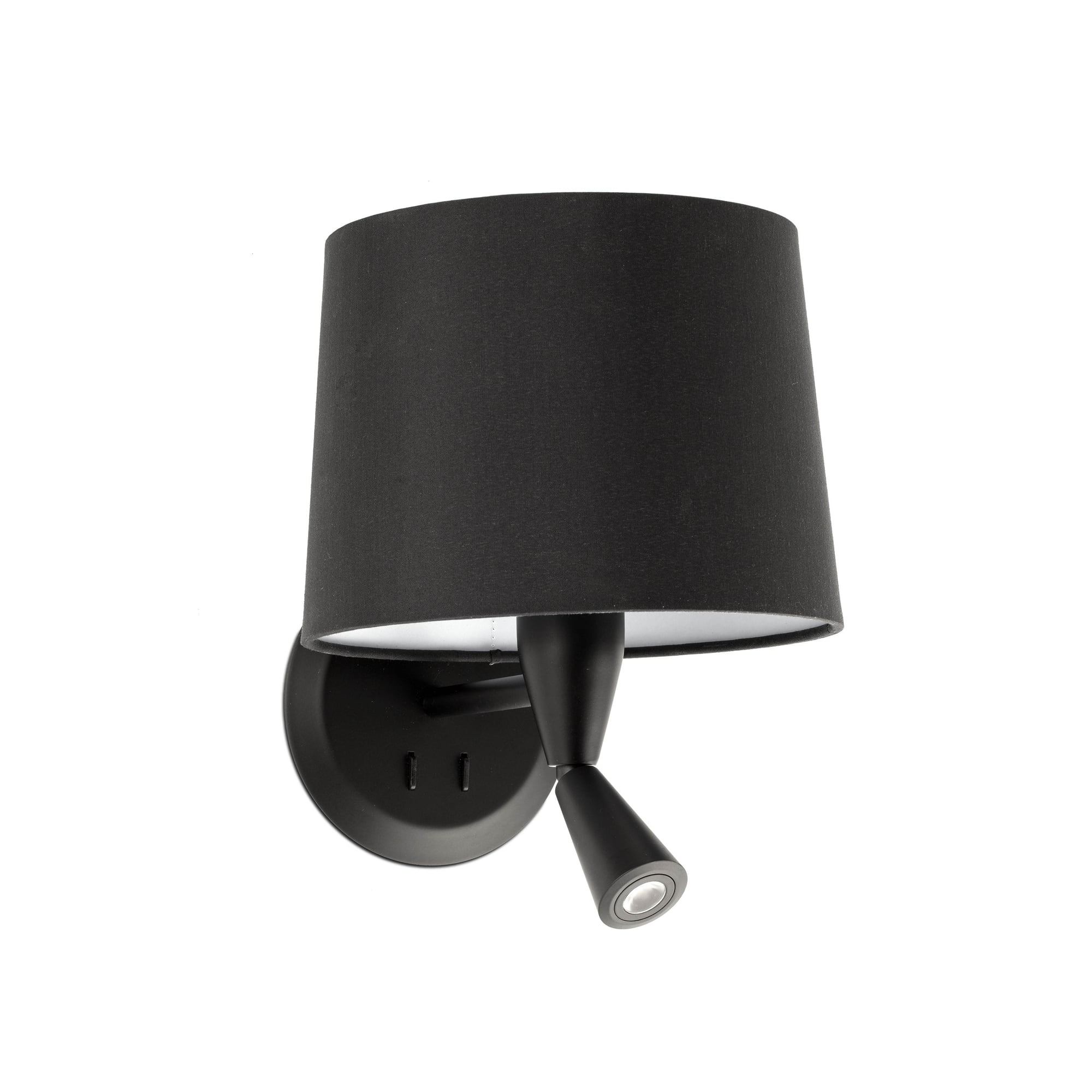 Faro CONGA Wandleuchte mit Leser schwarz/schwarz Faro CONGA Wandleuchte mit Leser schwarz/schwarz - Produktbild 1