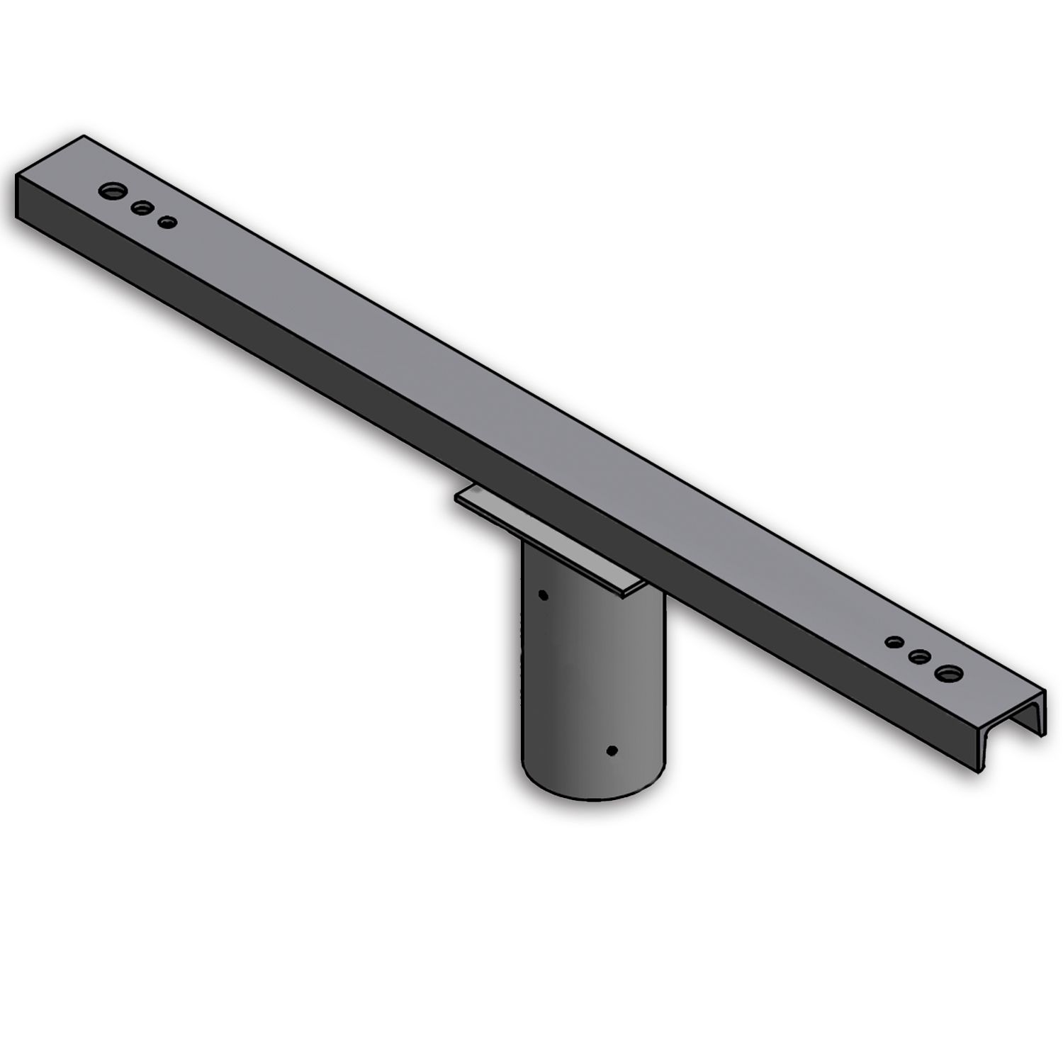 ISOLED Traverse mit Zopfmaß 89/108mm für 2 Flutlichter - 1