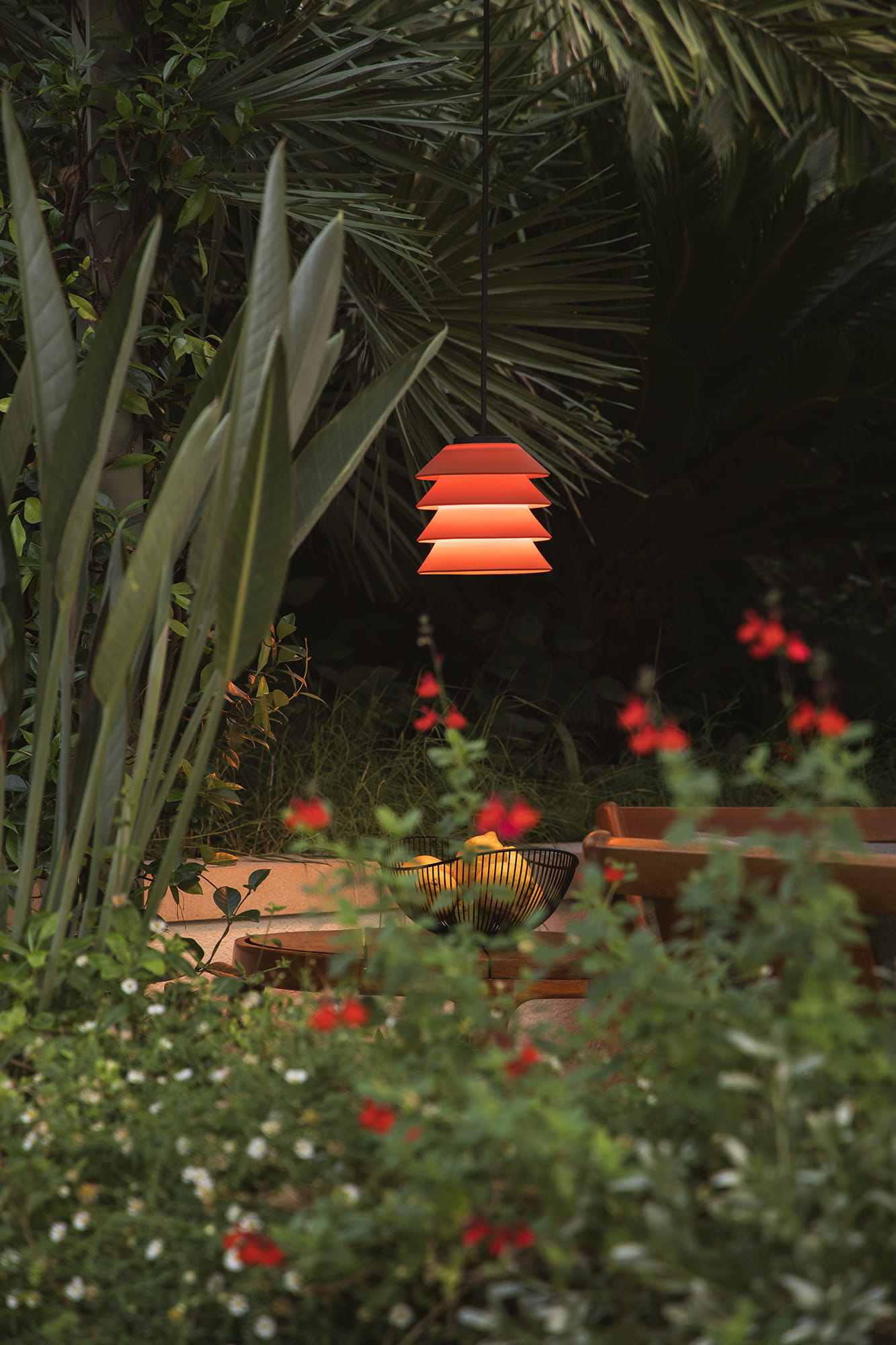 Faro TOBA Pendelleuchte mit Baldachin orange - 2