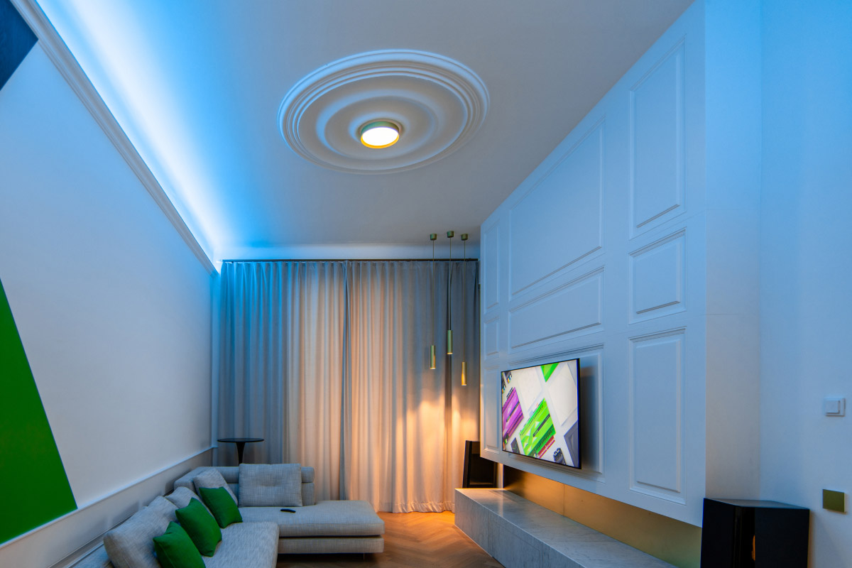 Loxone LED Ceiling Light RGBW Air Gold - 3