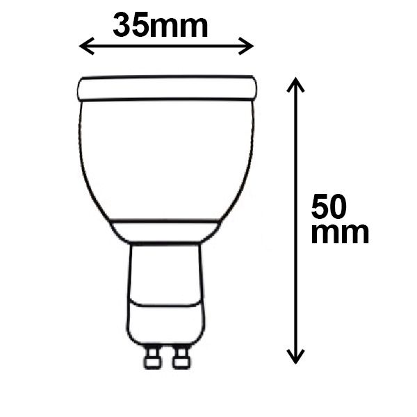 ISOLED GU10 MINI-LED Spot 4,5W, 38°, warmweiß - 2