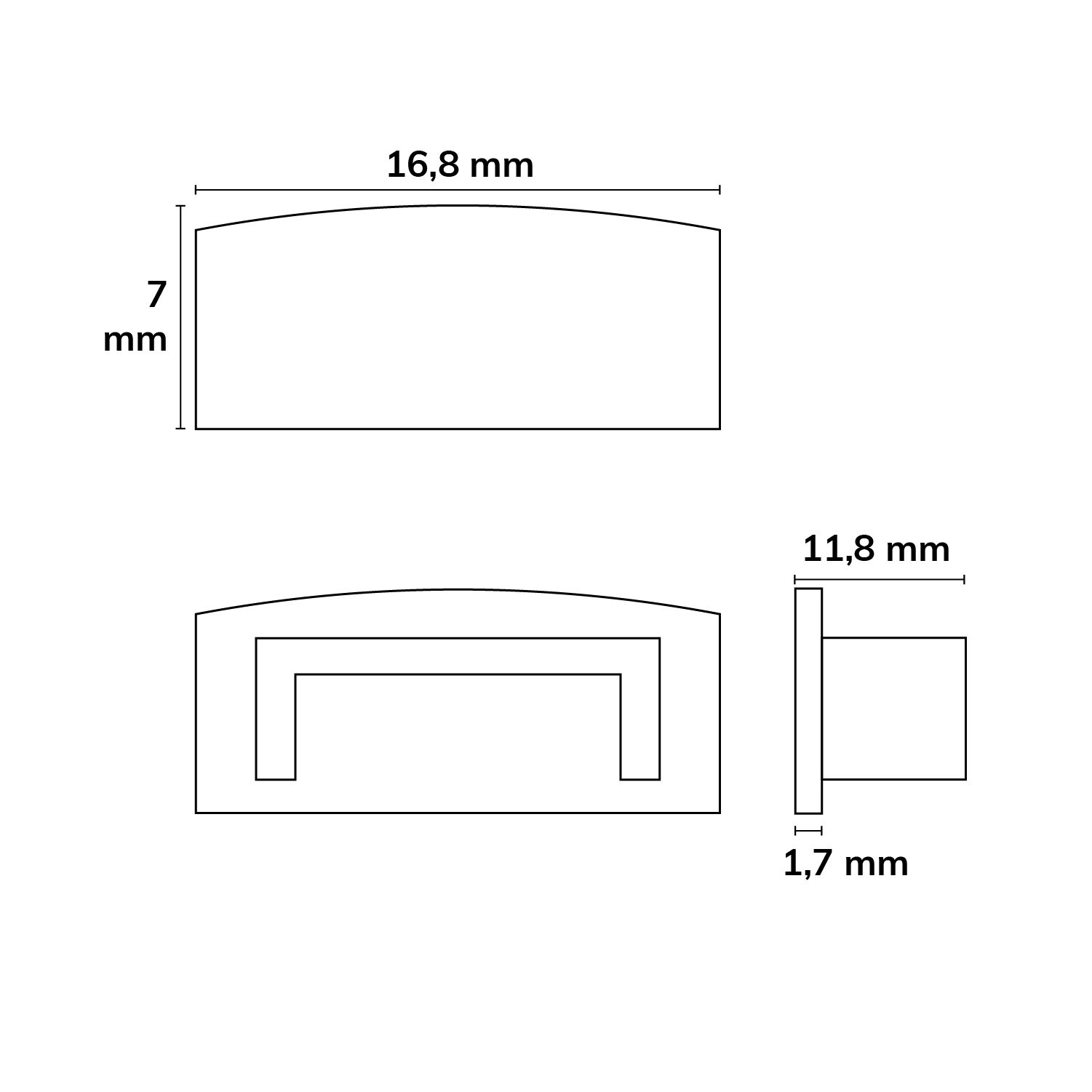 ISOLED Endkappe EC35 für Profil SURF12 BORDERLESS FLAT in Verbindung mit COVER3, 1 STK - 2