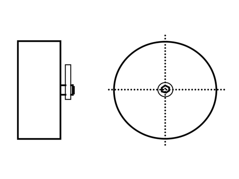 Molto Luce LOG OUT UP/DOWN W D BEFESTIGUNG (chrom) Molto Luce LOG OUT UP/DOWN W D BEFESTIGUNG (chrom) - Produktbild 1