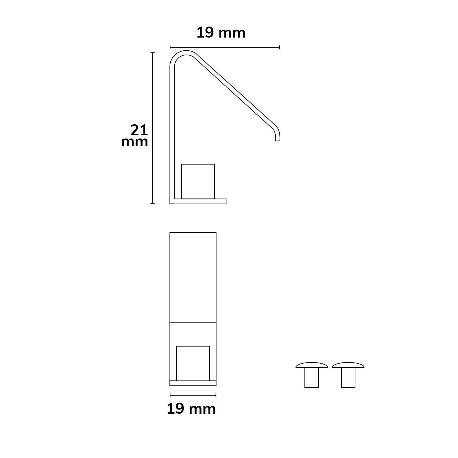 ISOLED Sys-Wall Einbaufeder / Klammer (2er Set) - 2