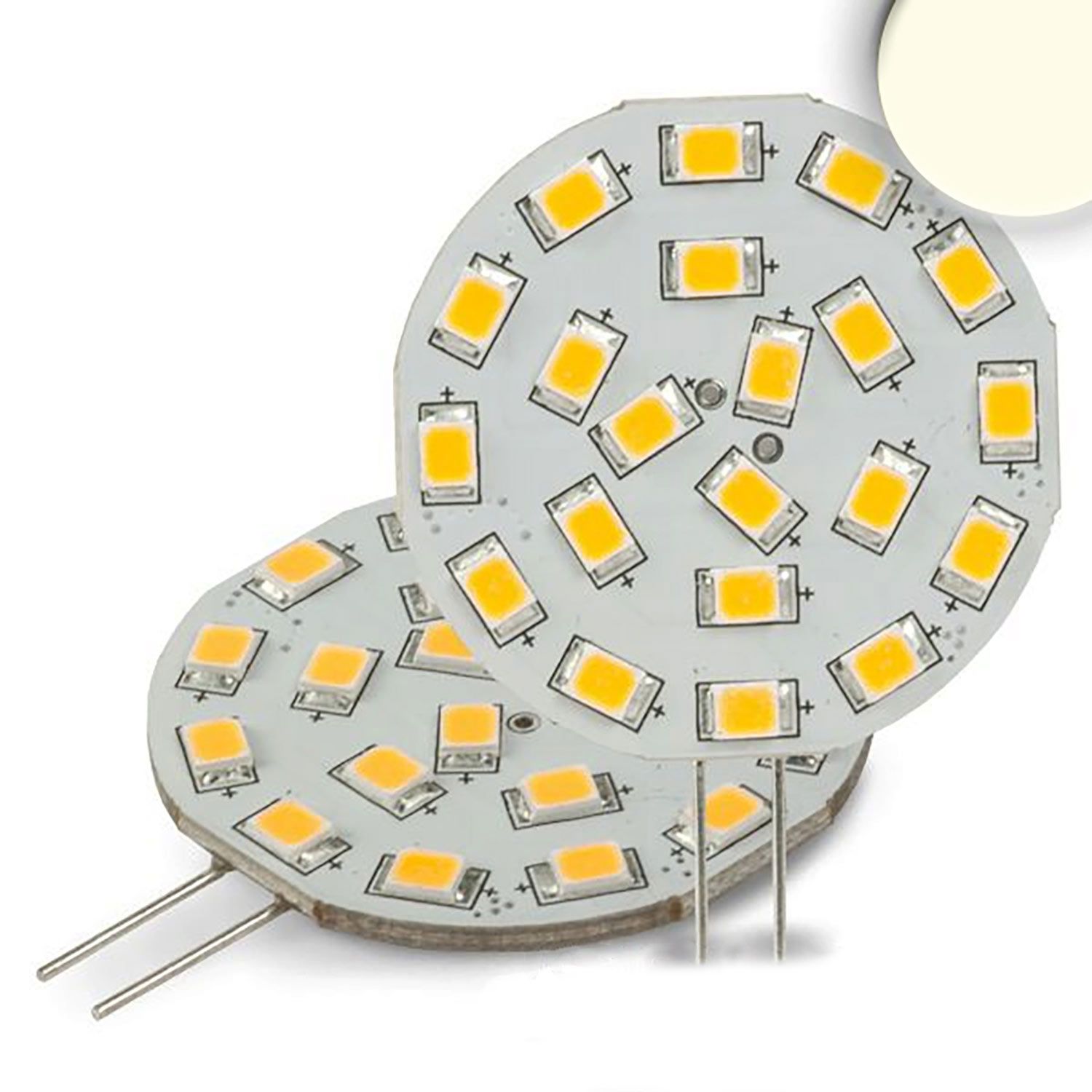ISOLED G4 LED 21SMD, 3W, neutralweiß, Pin seitlich ISOLED G4 LED 21SMD, 3W, neutralweiß, Pin seitlich - 1