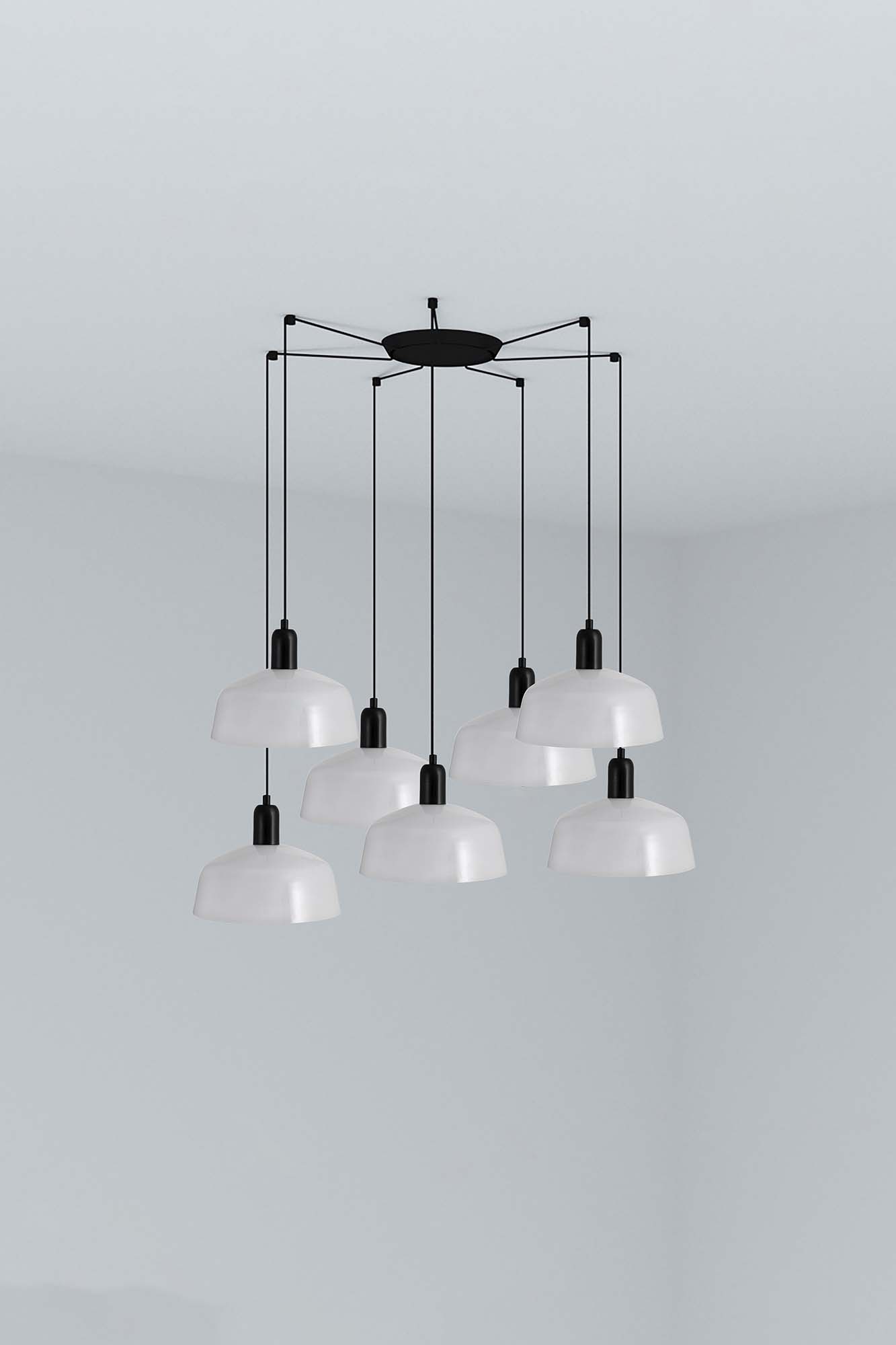 Faro TATAWIN M Metall 7L Pendelleuchte weiß - 1